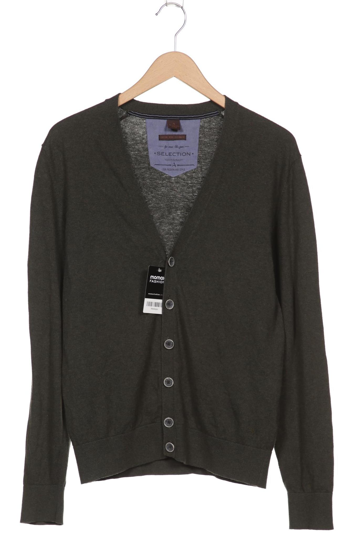 

s.Oliver Selection Herren Strickjacke, grün, Gr. 52