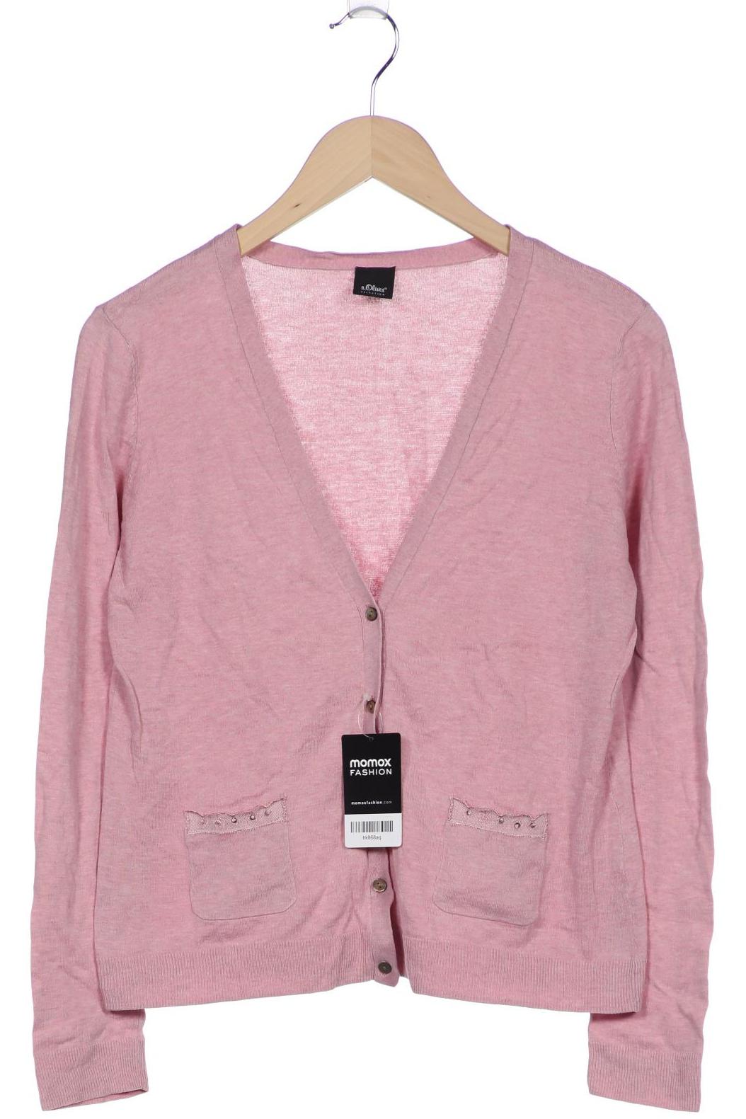 

s.Oliver Selection Damen Strickjacke, pink, Gr. 40
