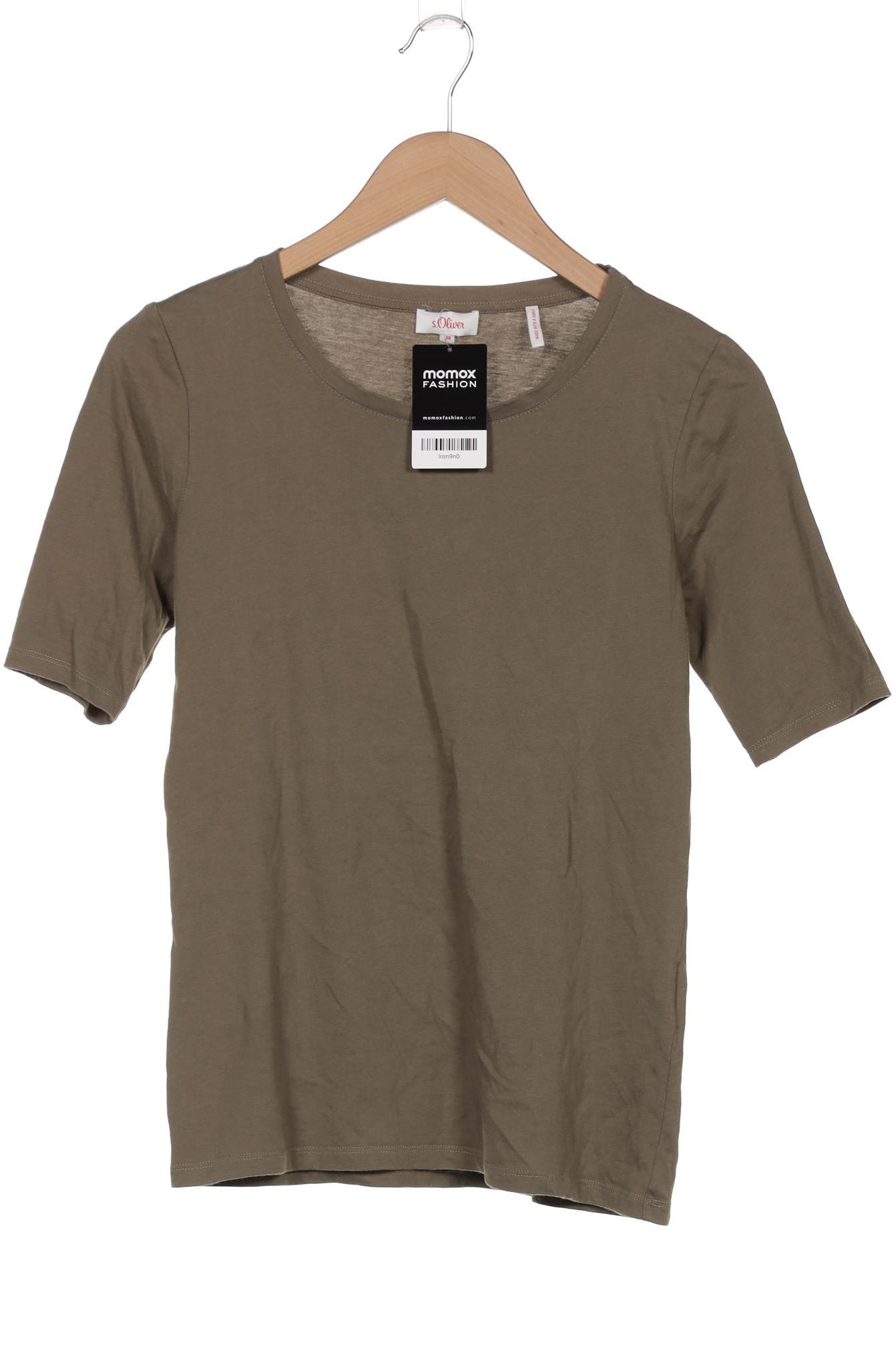

s.Oliver Selection Damen T-Shirt, grün, Gr. 38