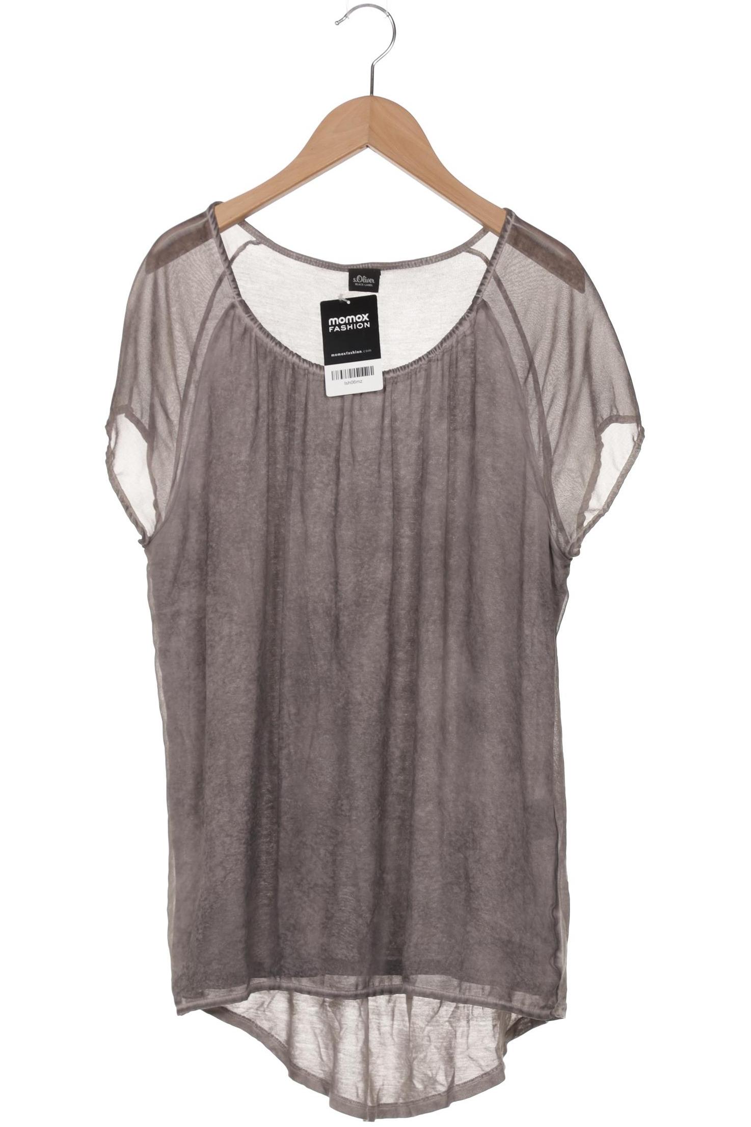 

s.Oliver Selection Damen T-Shirt, grau, Gr. 40