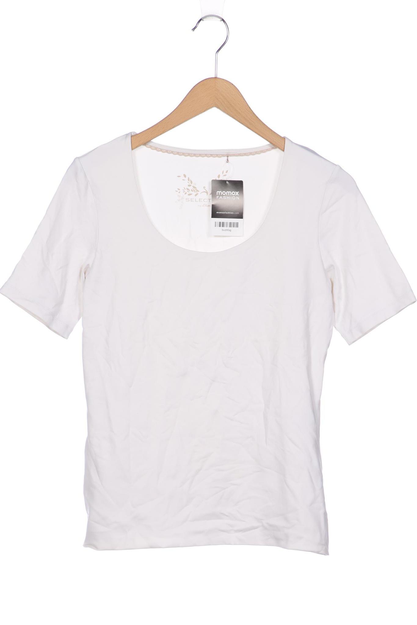 

s.Oliver Selection Damen T-Shirt, weiß, Gr. 40