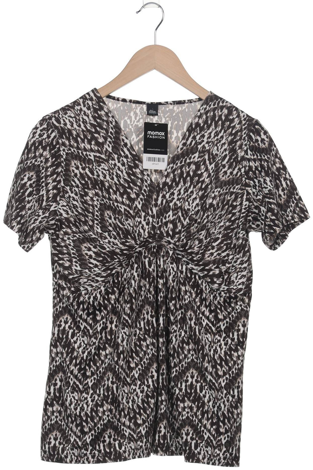 

s.Oliver Selection Damen T-Shirt, braun, Gr. 44