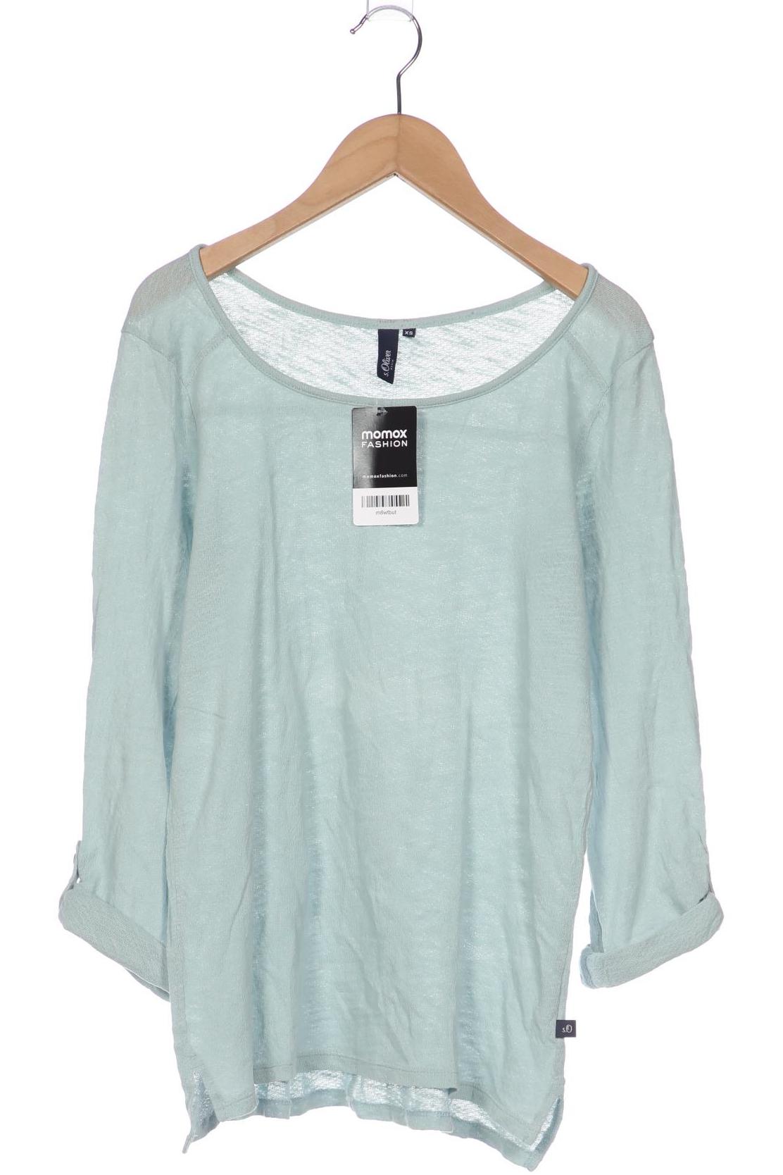 

s.Oliver Selection Damen Langarmshirt, hellblau, Gr. 34