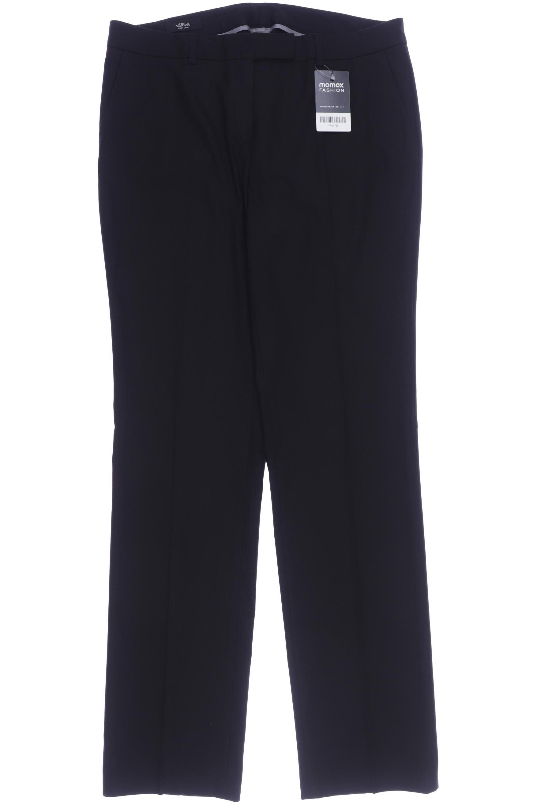 

s.Oliver Selection Damen Stoffhose, schwarz