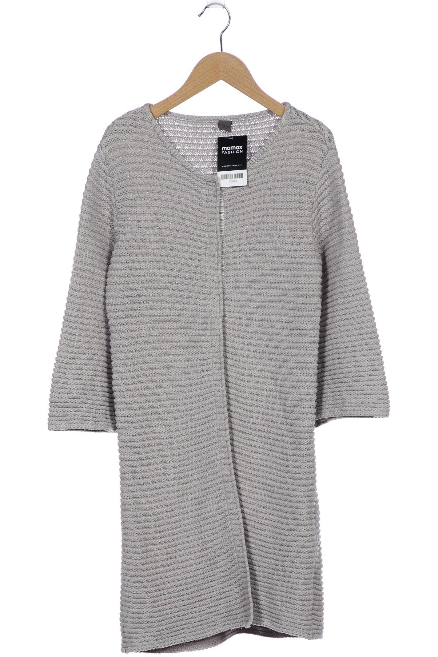 

s.Oliver Selection Damen Strickjacke, grau, Gr. 36