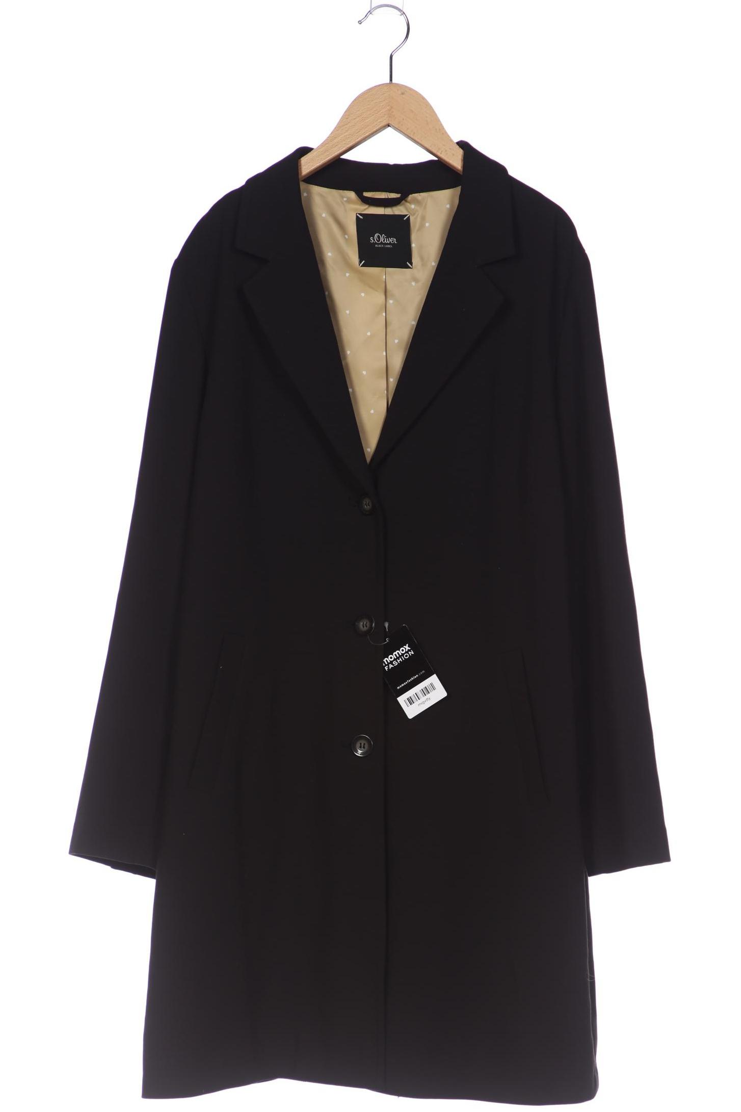 

s.Oliver Selection Damen Mantel, schwarz, Gr. 44
