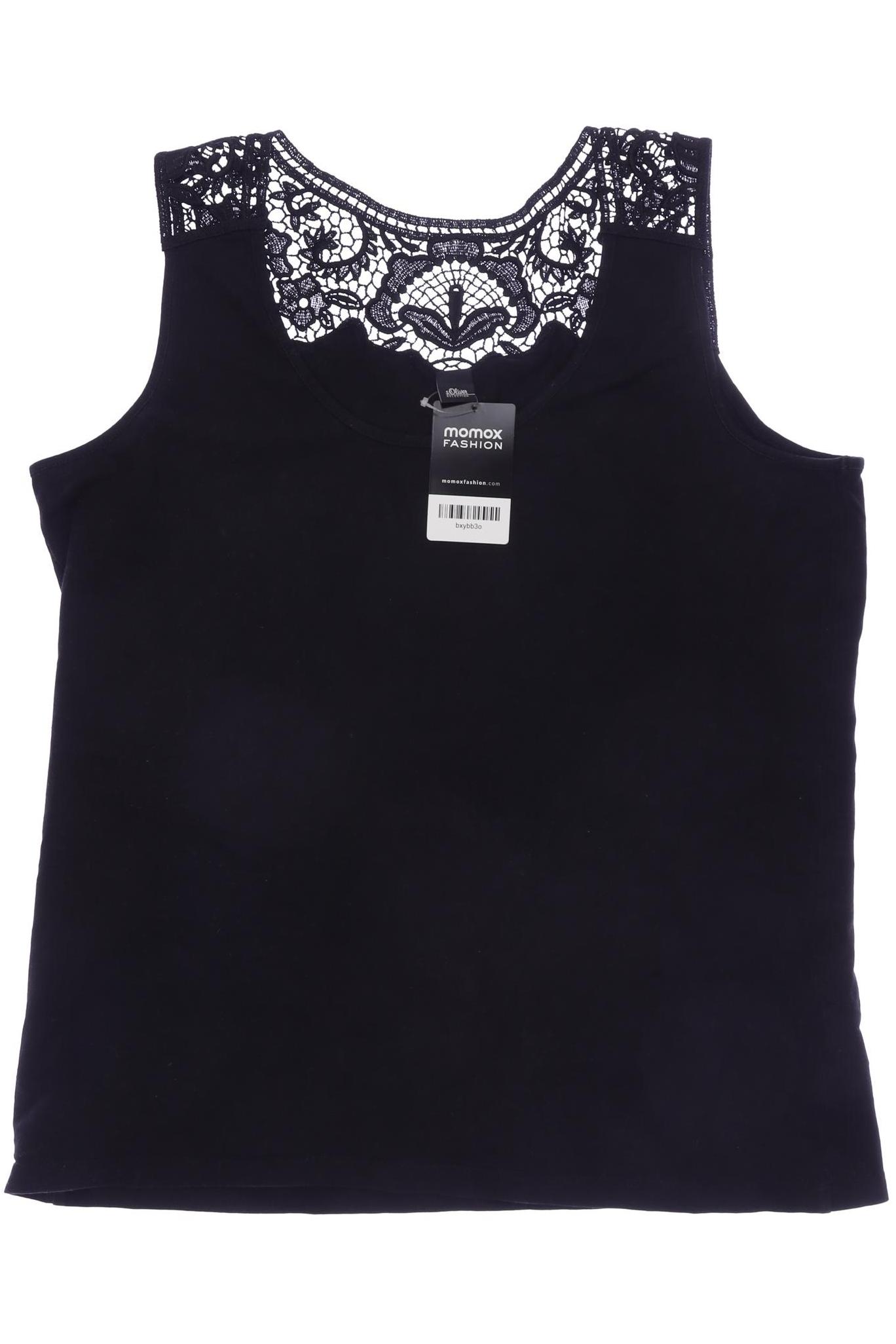 

s.Oliver Selection Damen Top, schwarz, Gr. 46