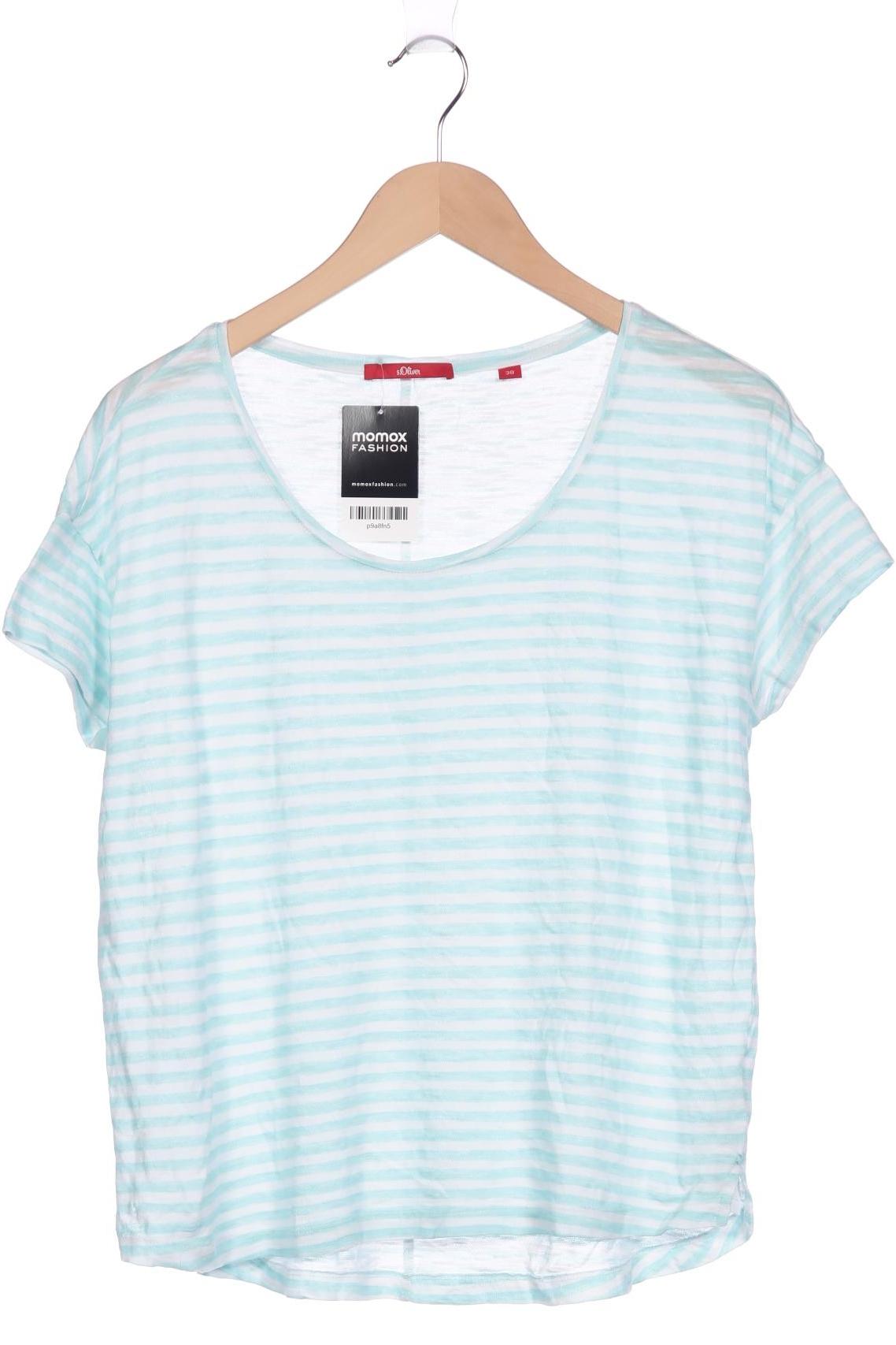 

s.Oliver Selection Damen T-Shirt, türkis, Gr. 38