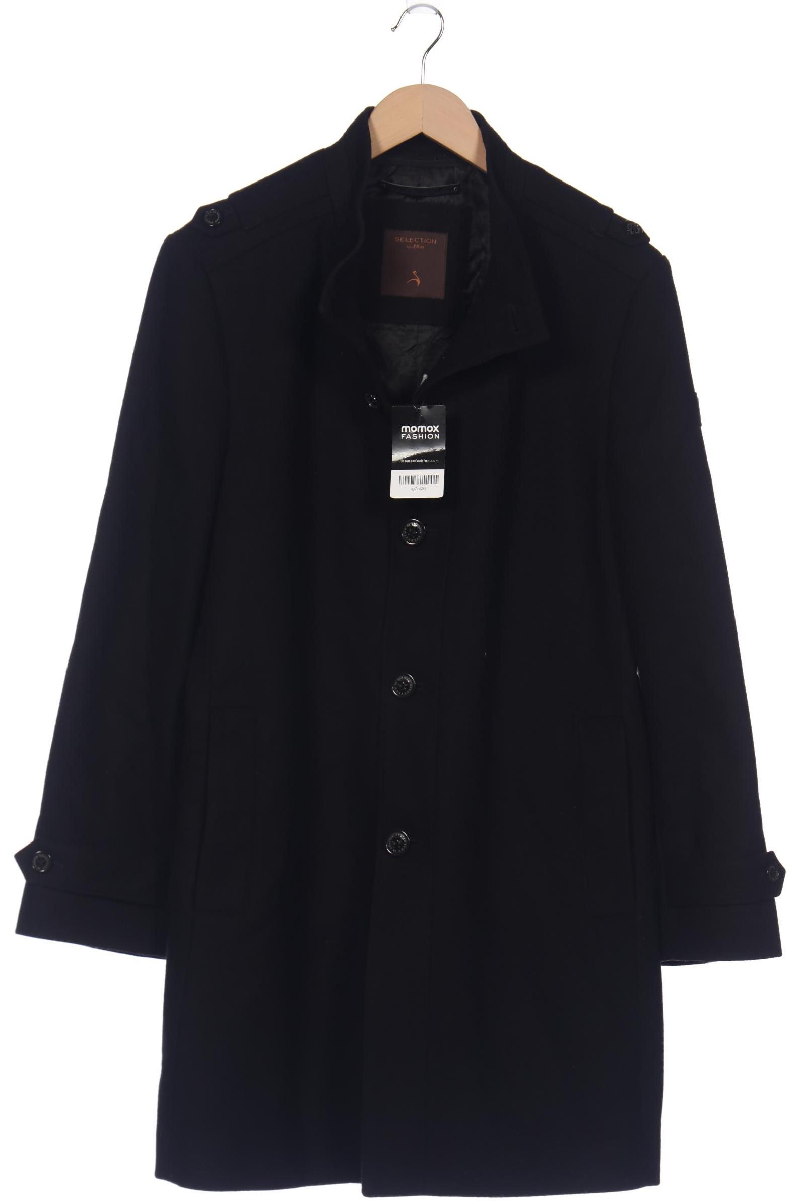 

s.Oliver Selection Herren Mantel, schwarz, Gr. 52