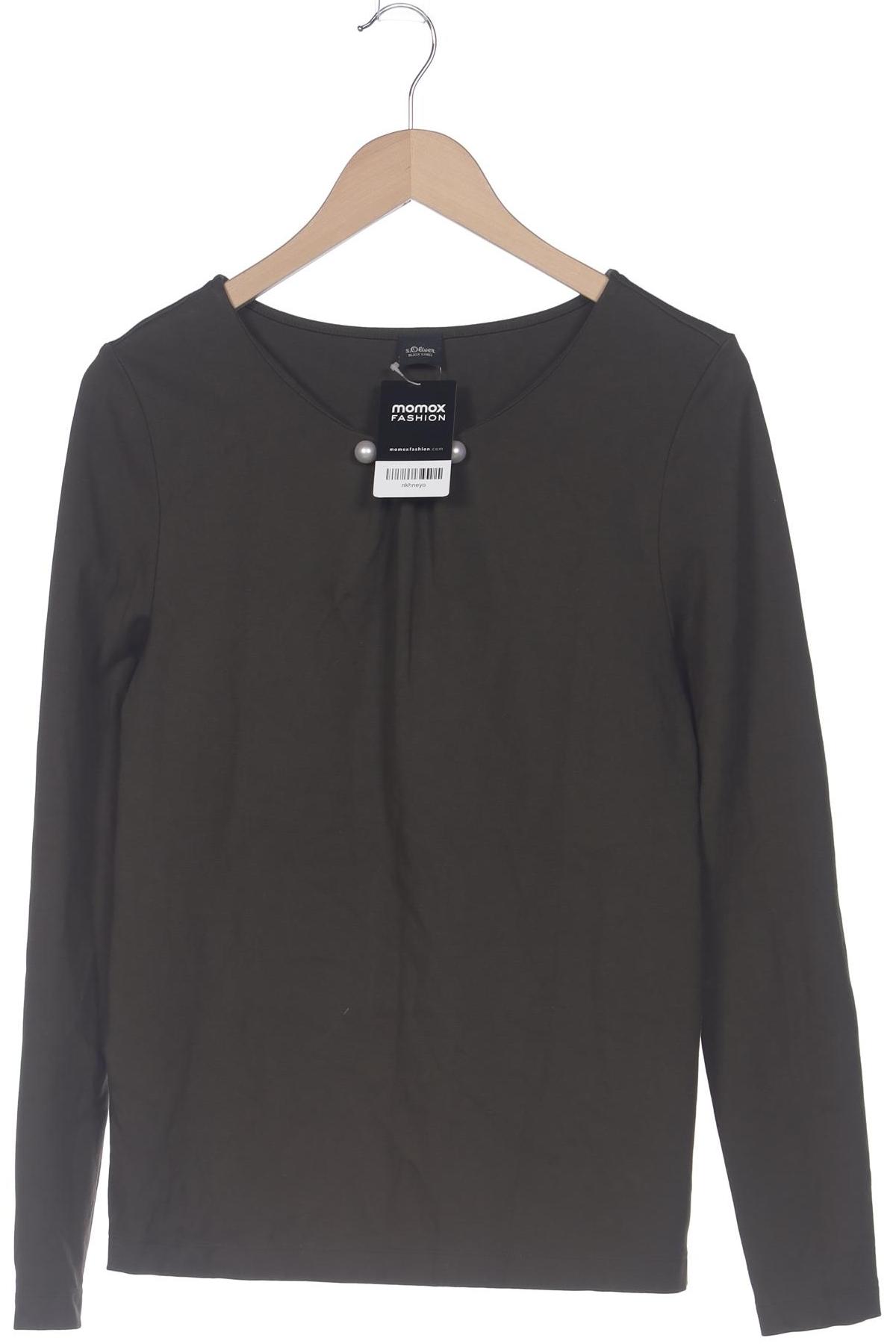 

s.Oliver Selection Damen Langarmshirt, grün, Gr. 40