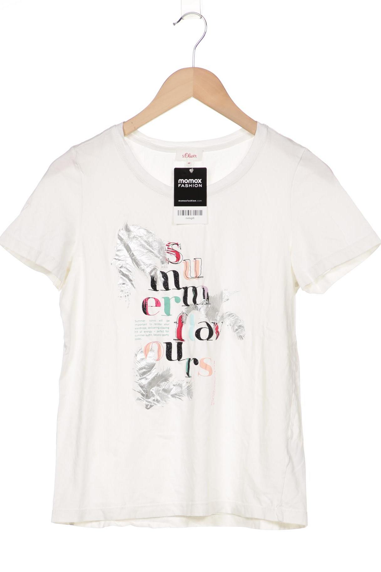 

s.Oliver Selection Damen T-Shirt, weiß