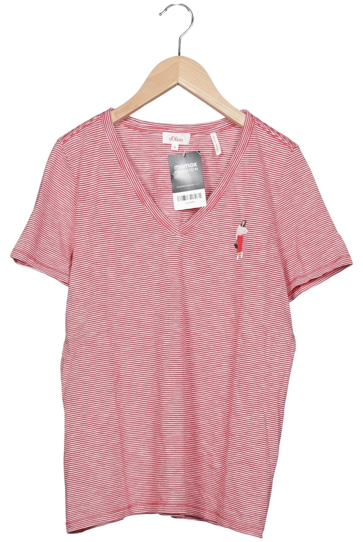 

s.Oliver Selection Damen T-Shirt, rot, Gr. 38