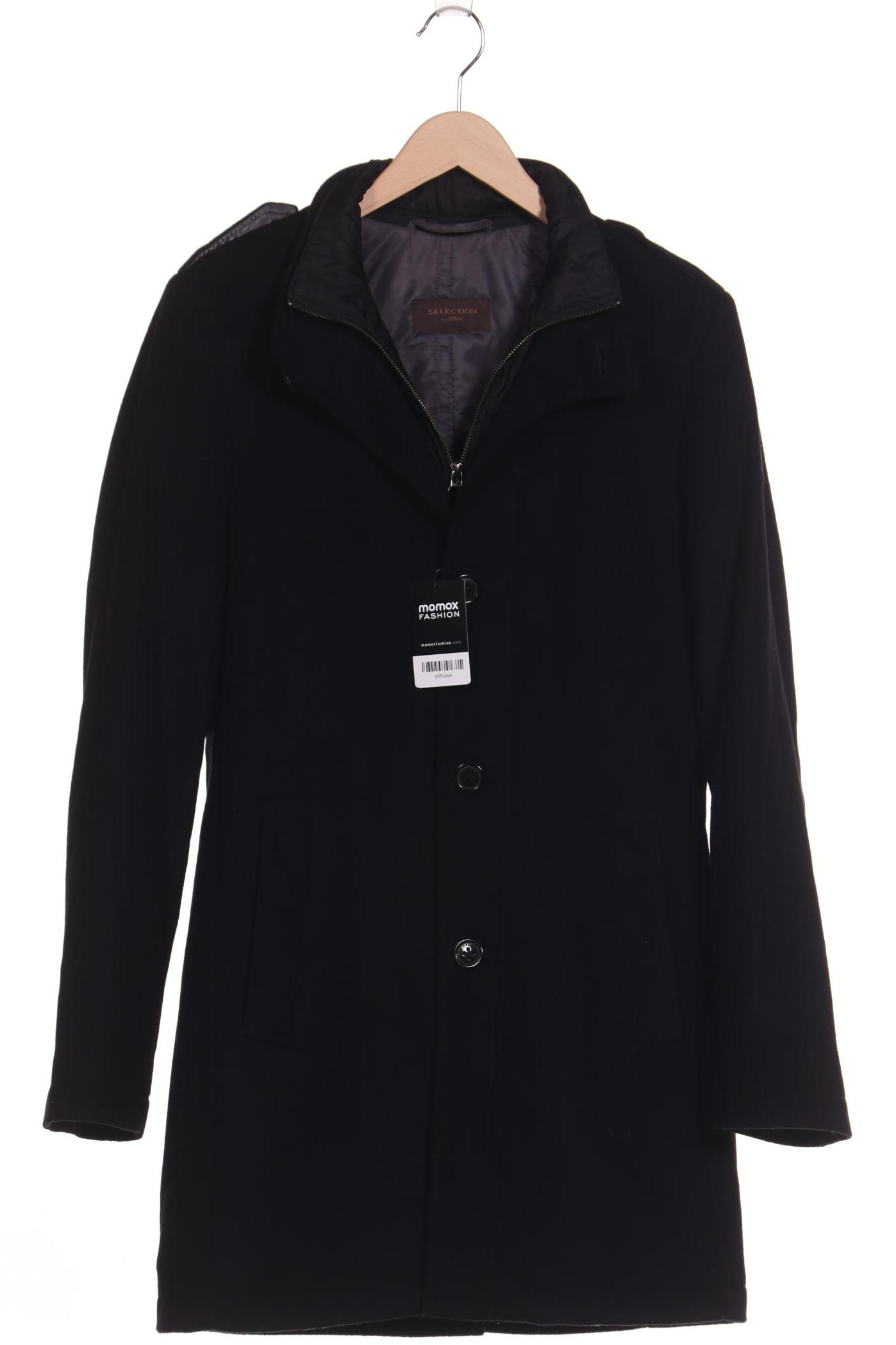 

s.Oliver Selection Herren Mantel, schwarz, Gr. 94