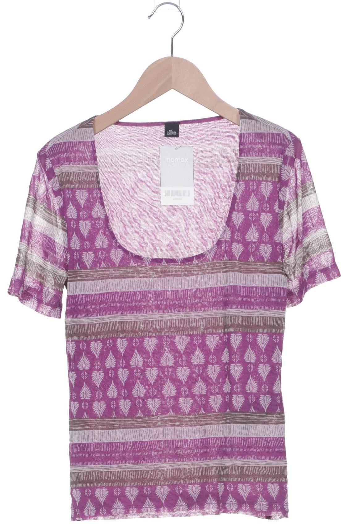 

s.Oliver Selection Damen T-Shirt, flieder, Gr. 40