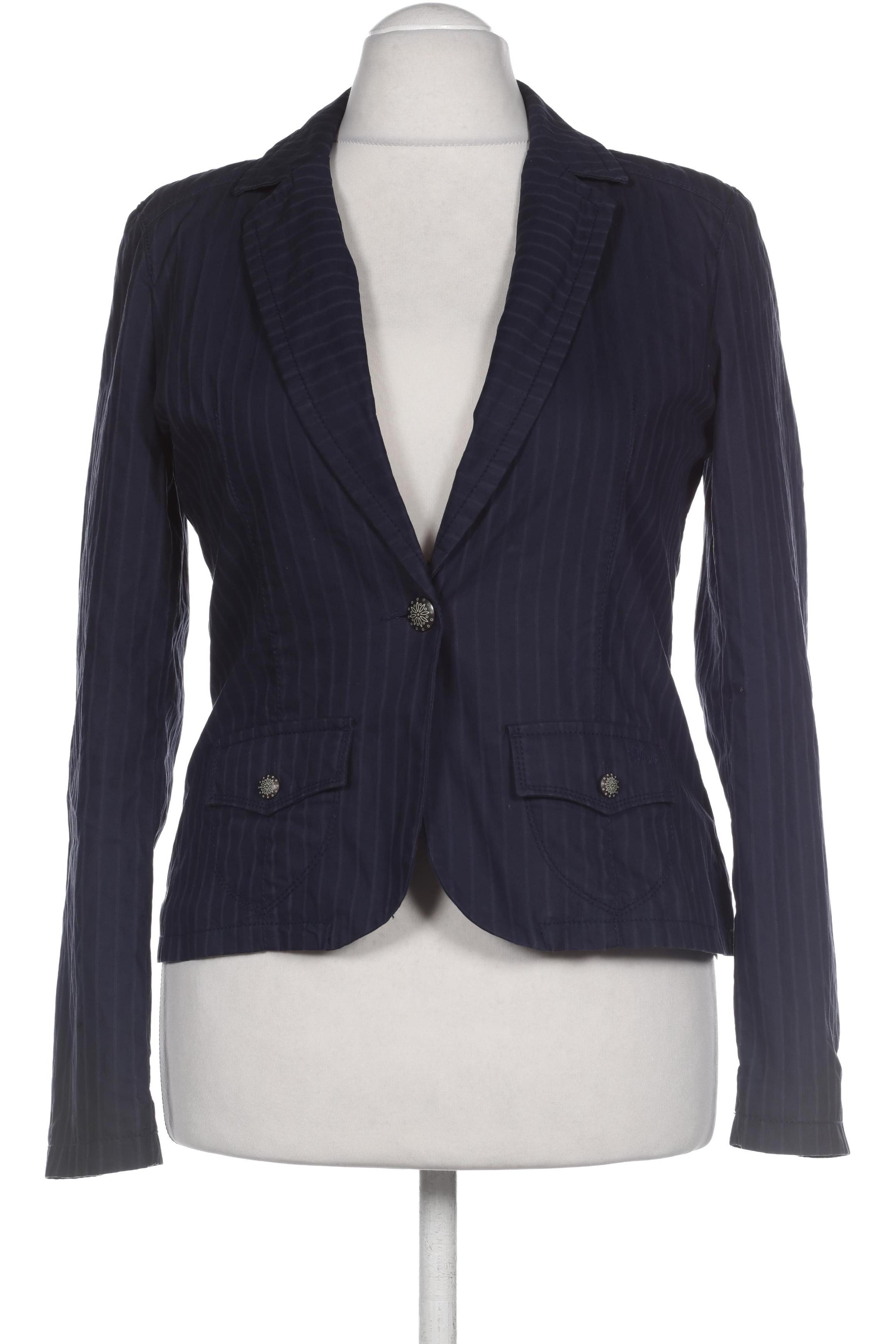 

s.Oliver Selection Damen Blazer, blau, Gr. 44