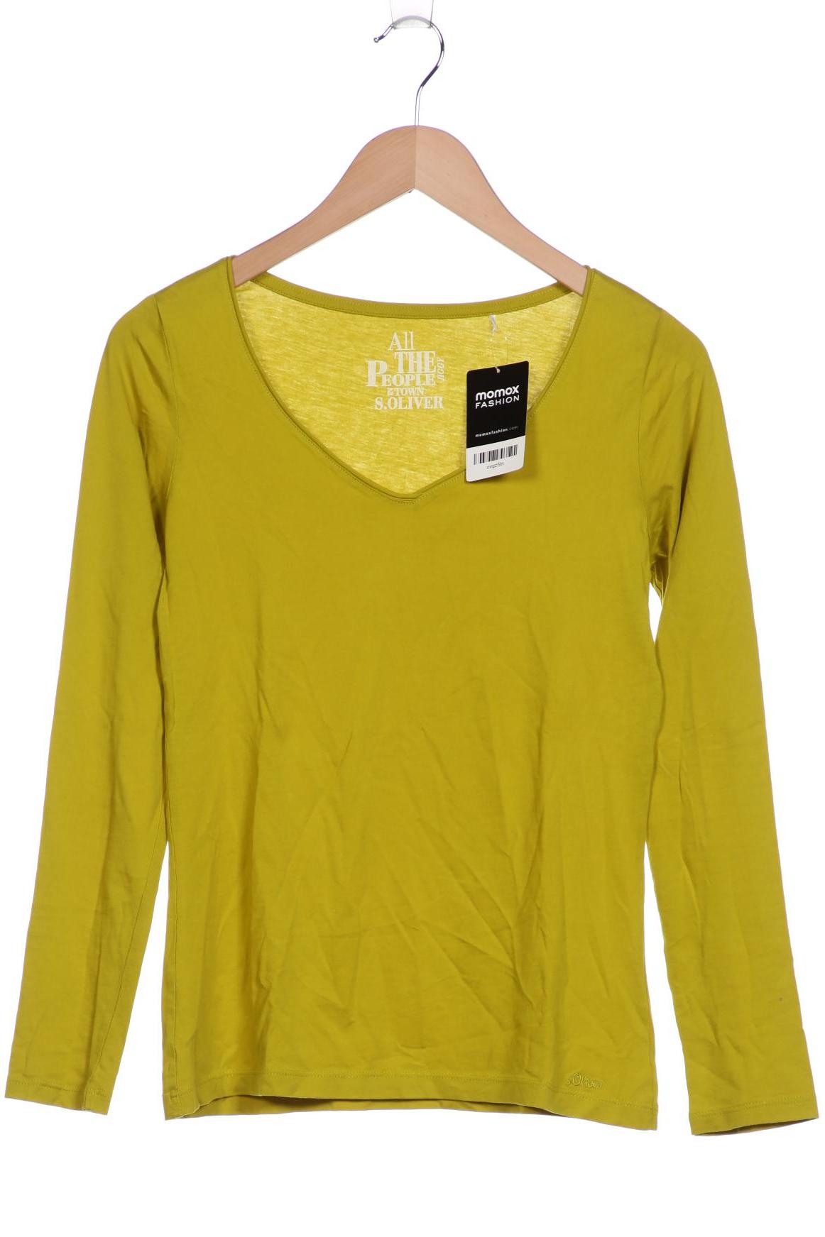 

s.Oliver Selection Damen Langarmshirt, grün, Gr. 36