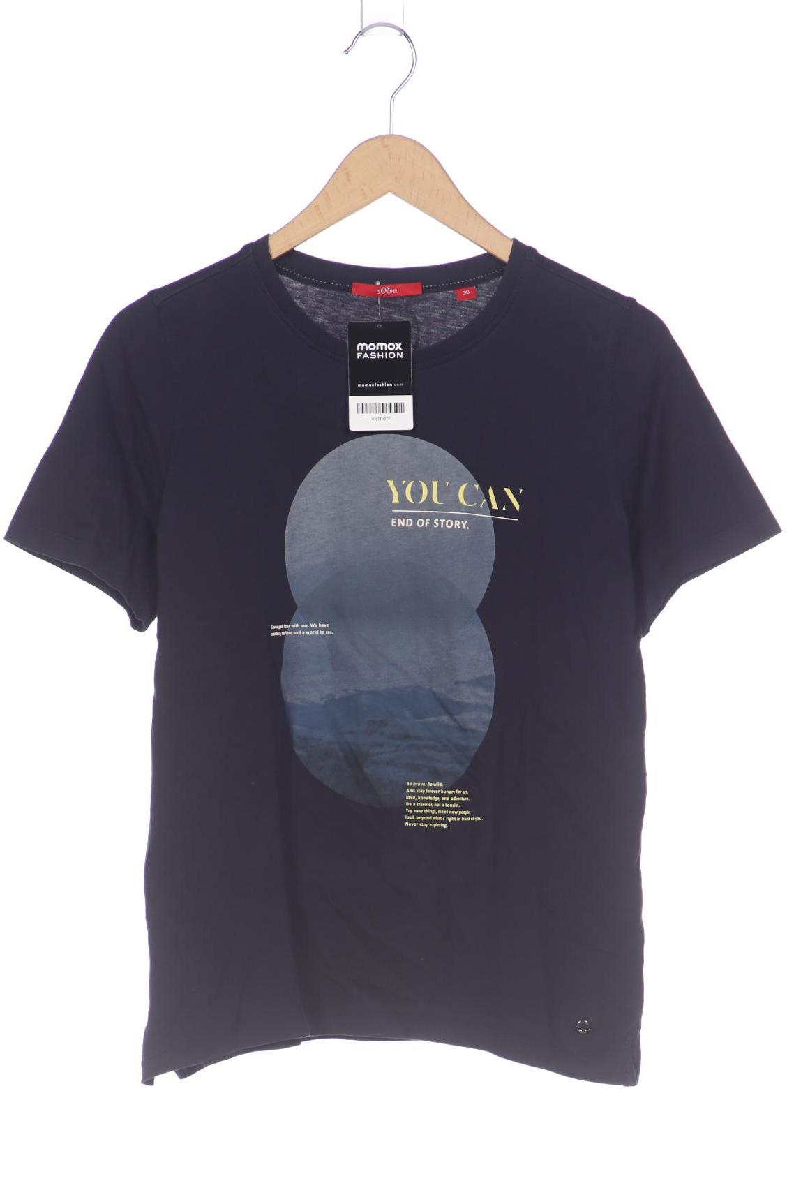 

s.Oliver Selection Damen T-Shirt, marineblau, Gr. 36