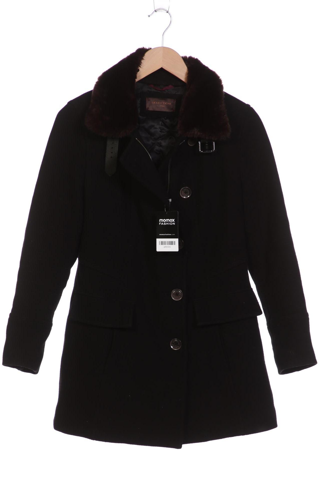 

s.Oliver Selection Damen Mantel, schwarz, Gr. 36