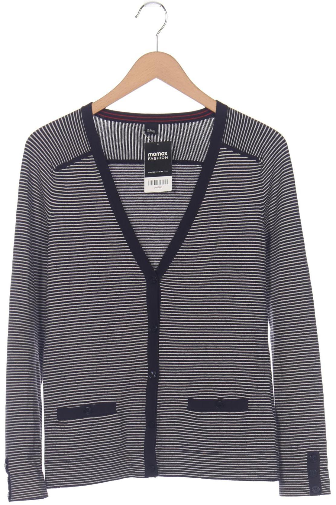 

s.Oliver Selection Damen Strickjacke, marineblau, Gr. 40