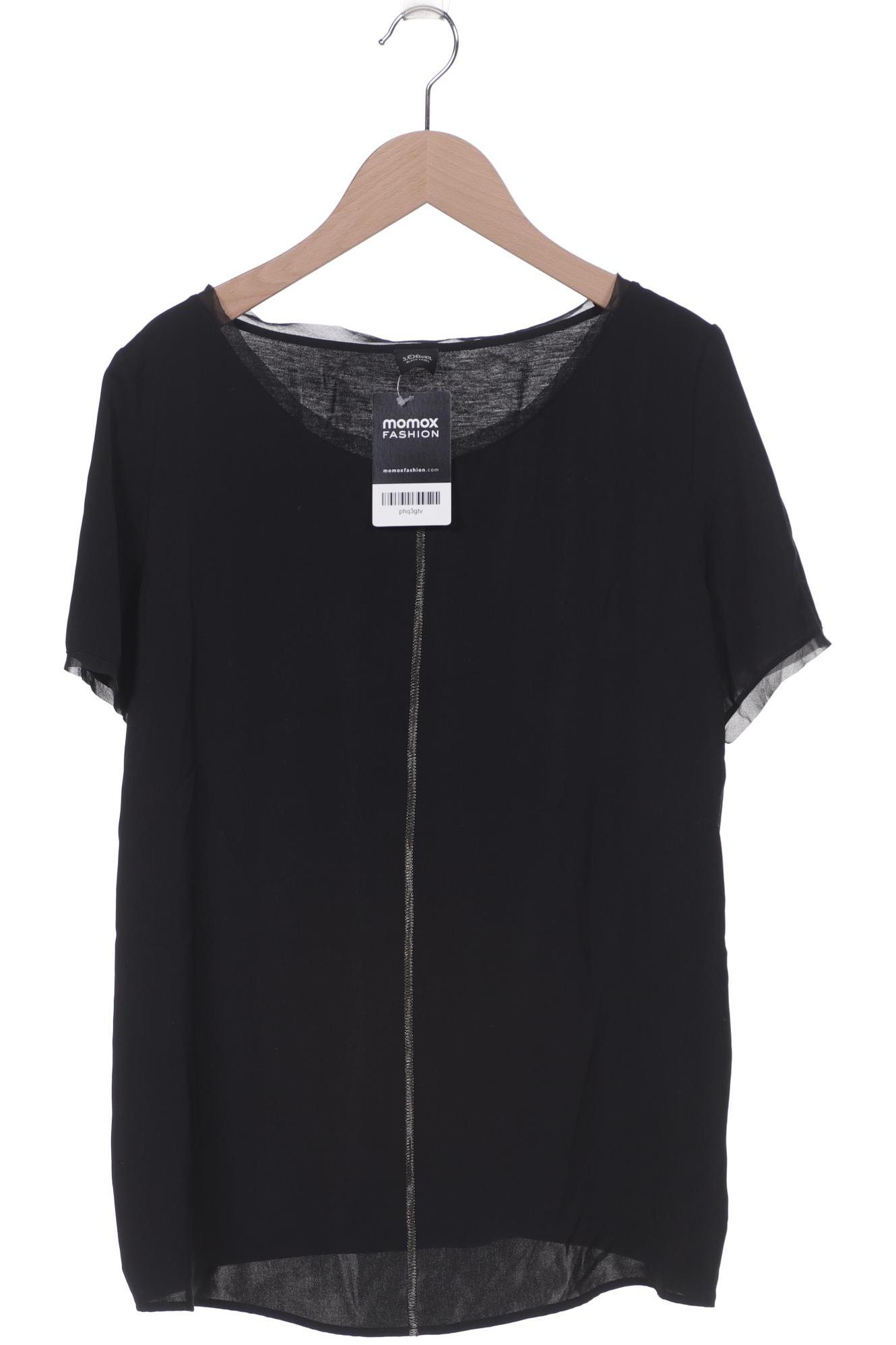 

s.Oliver Selection Damen T-Shirt, schwarz