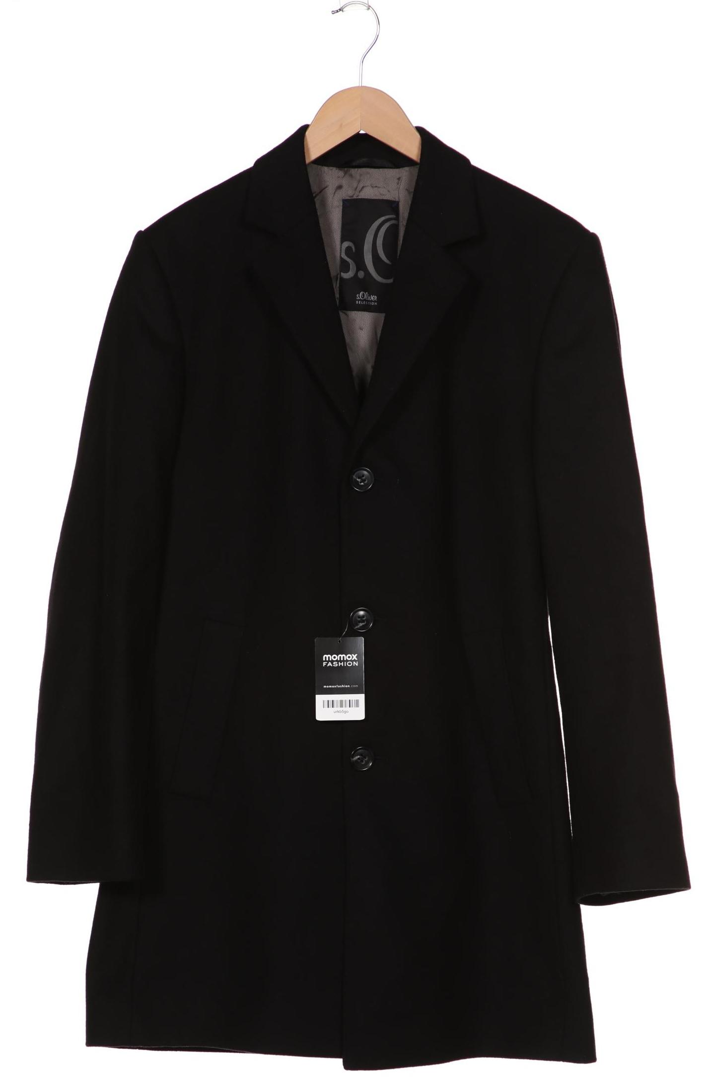 

s.Oliver Selection Herren Mantel, schwarz, Gr. 50