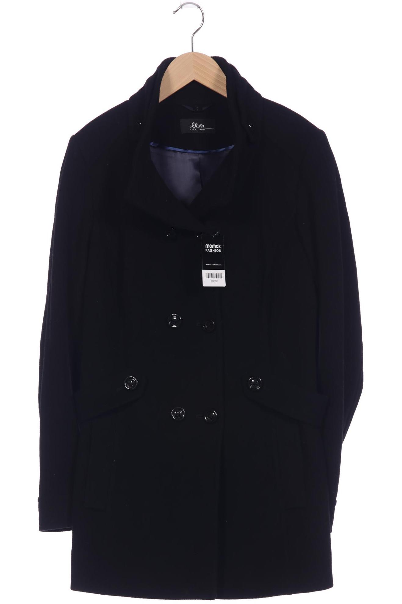 

s.Oliver Selection Damen Mantel, schwarz, Gr. 42