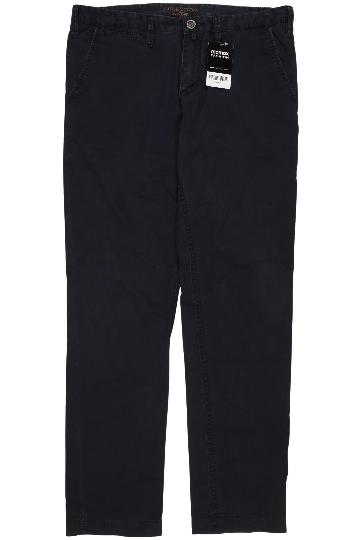 

s.Oliver Selection Herren Stoffhose, marineblau, Gr. 33