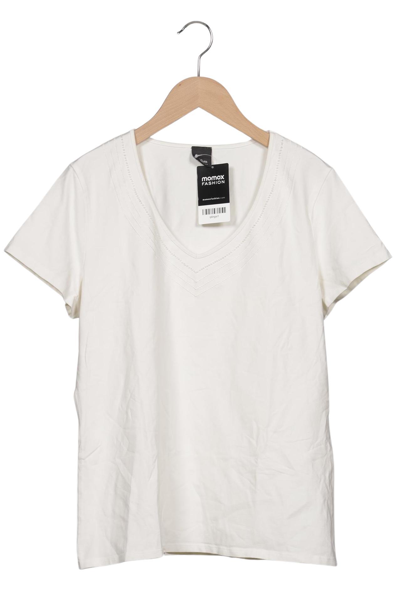 

s.Oliver Selection Damen T-Shirt, cremeweiß, Gr. 46