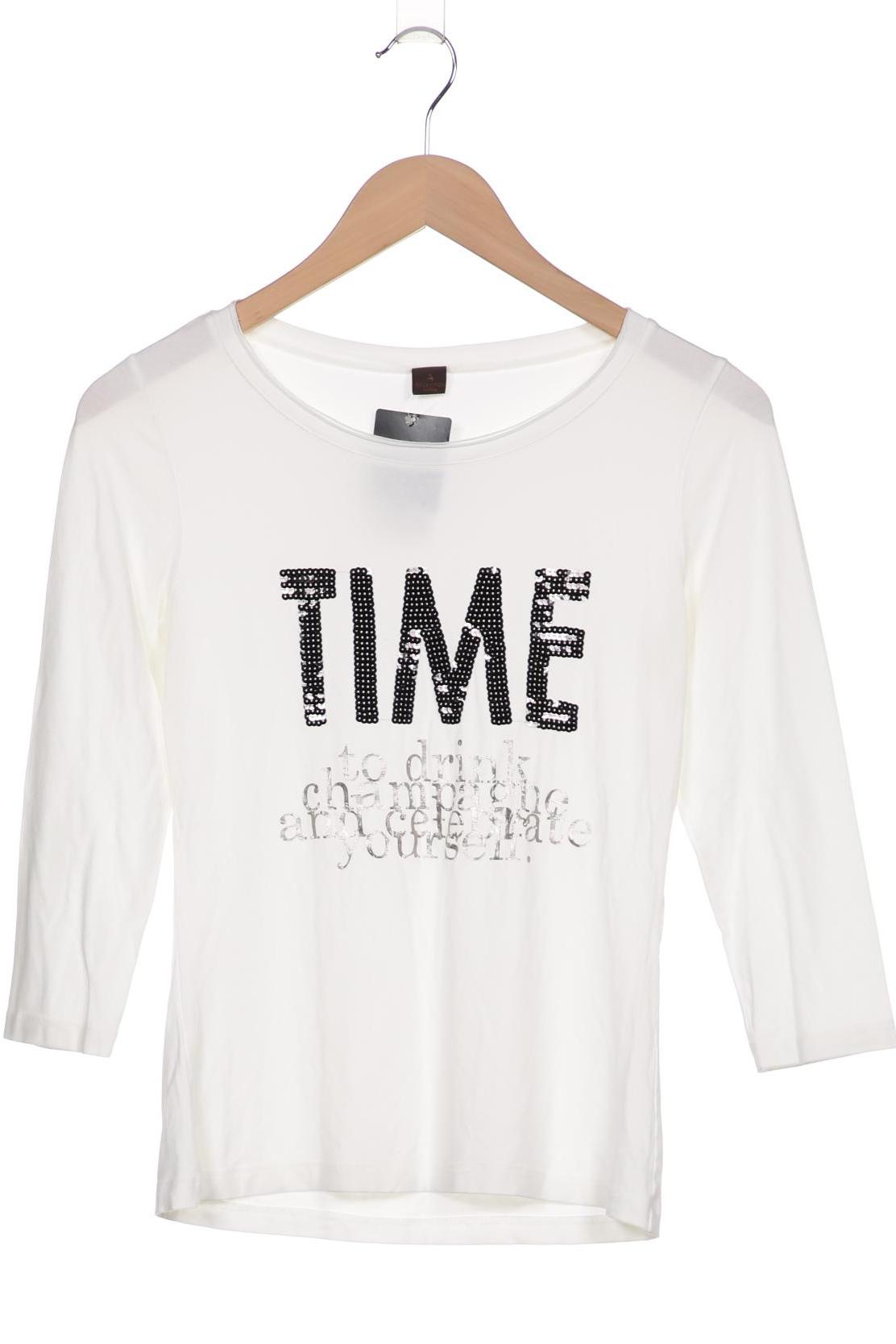 

s.Oliver Selection Damen Langarmshirt, cremeweiß