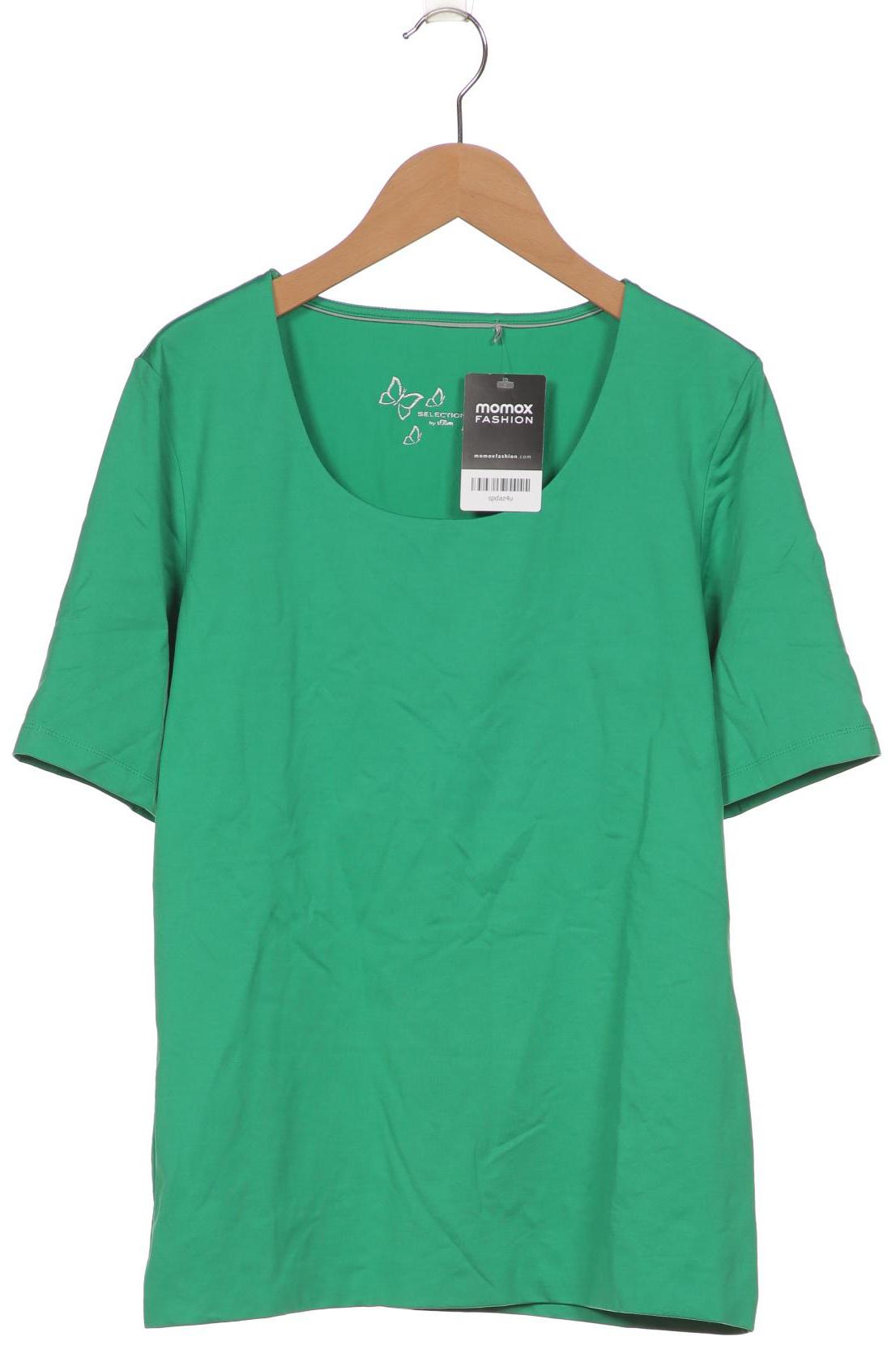 

s.Oliver Selection Damen T-Shirt, grün, Gr. 42