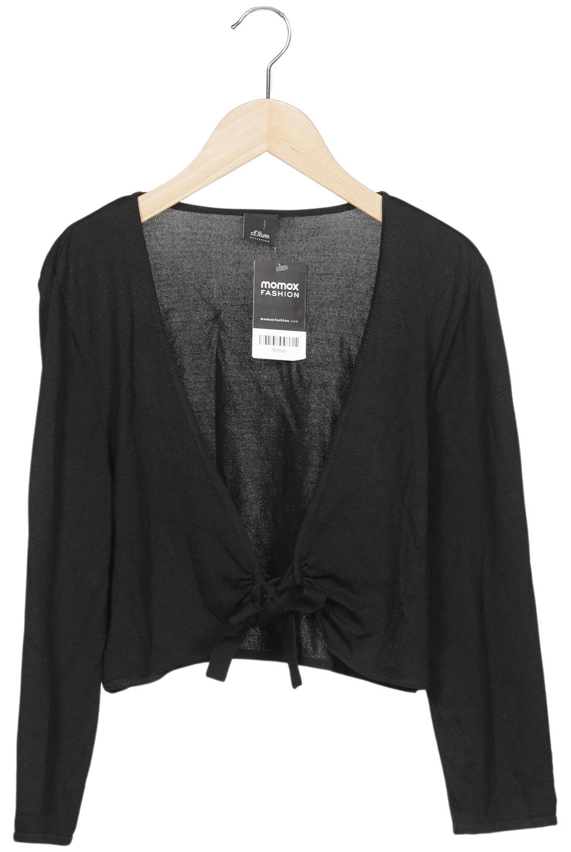 

s.Oliver Selection Damen Strickjacke, schwarz, Gr. 40