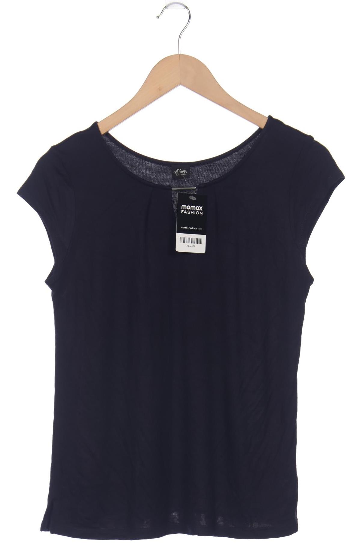 

s.Oliver Selection Damen T-Shirt, marineblau
