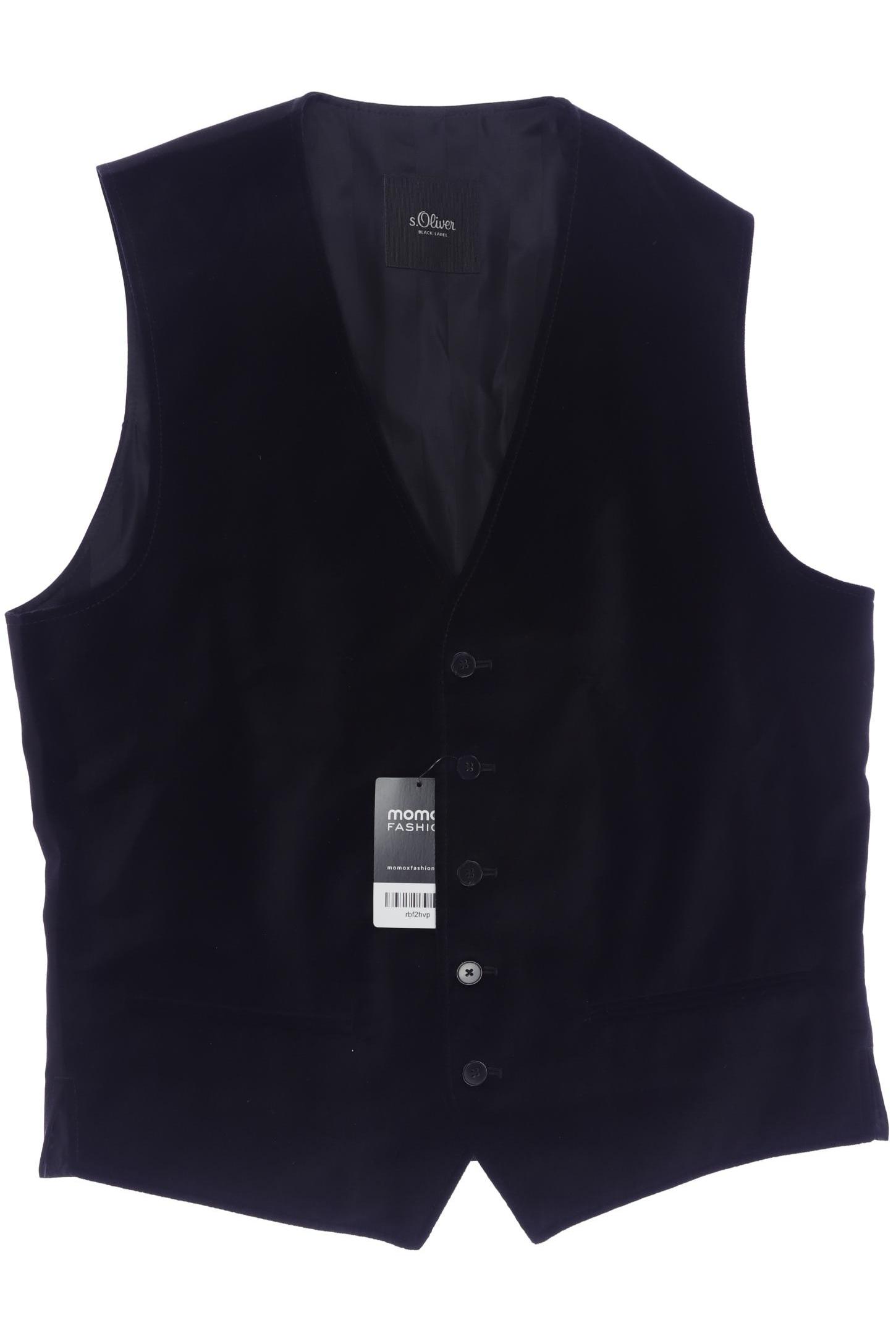 

s.Oliver Selection Herren Weste, schwarz, Gr. 98