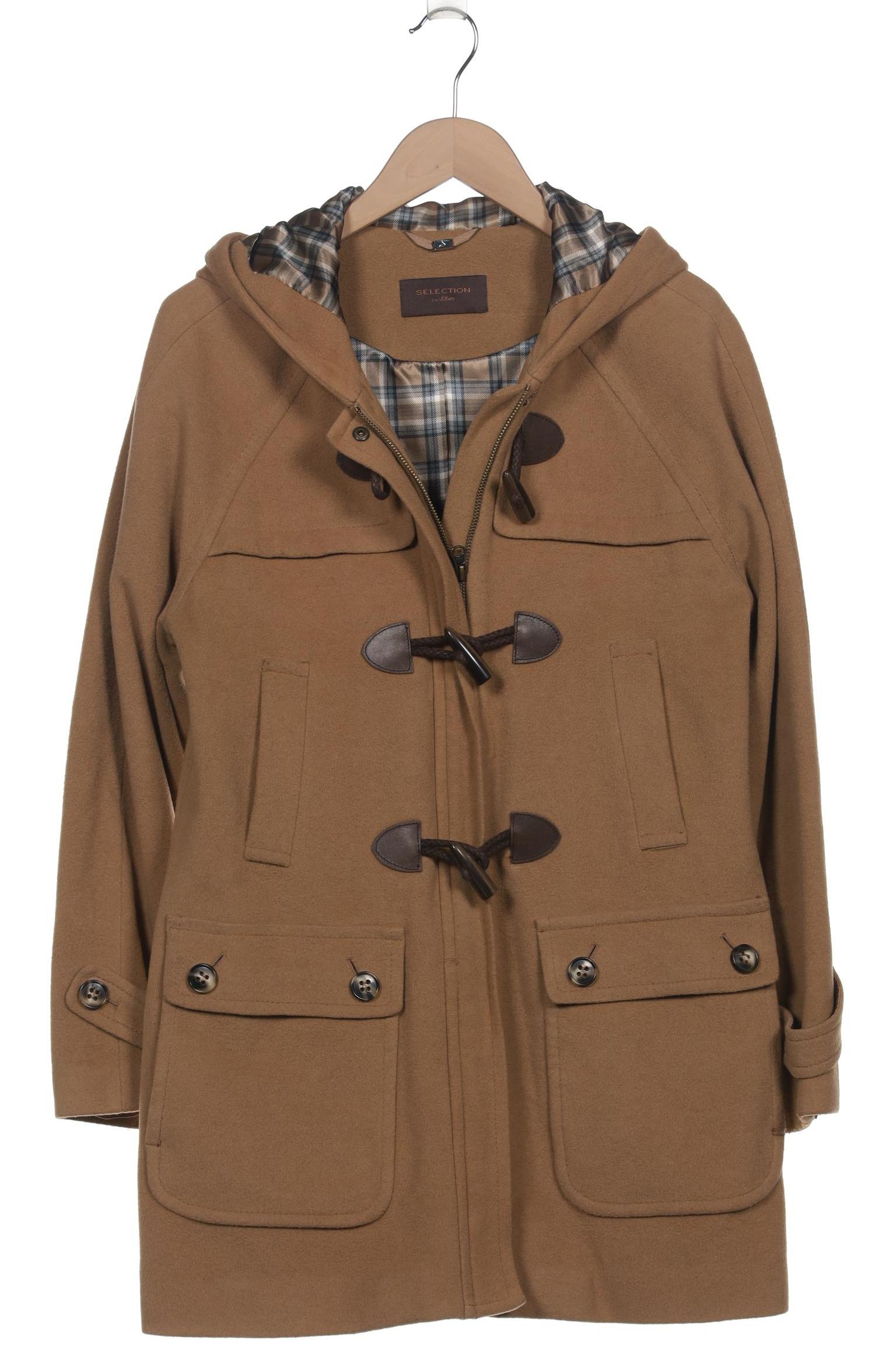 

s.Oliver Selection Damen Mantel, beige, Gr. 38