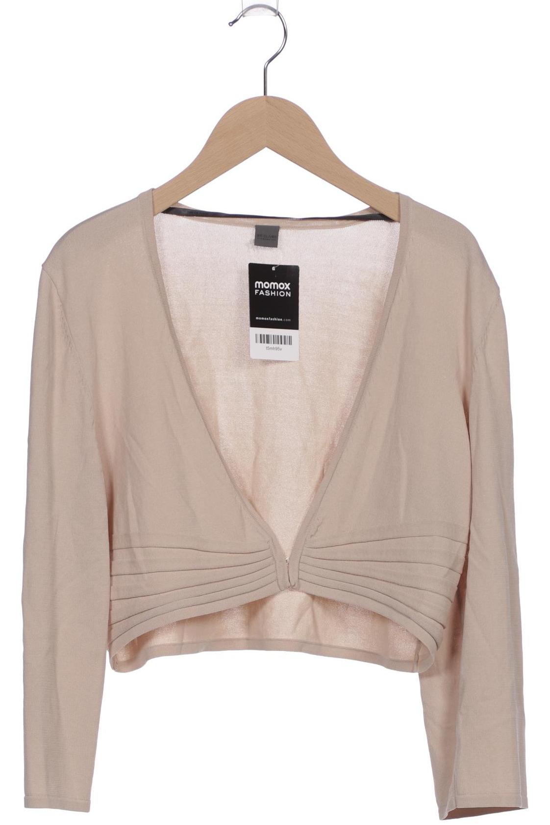 

s.Oliver Selection Damen Strickjacke, beige, Gr. 40