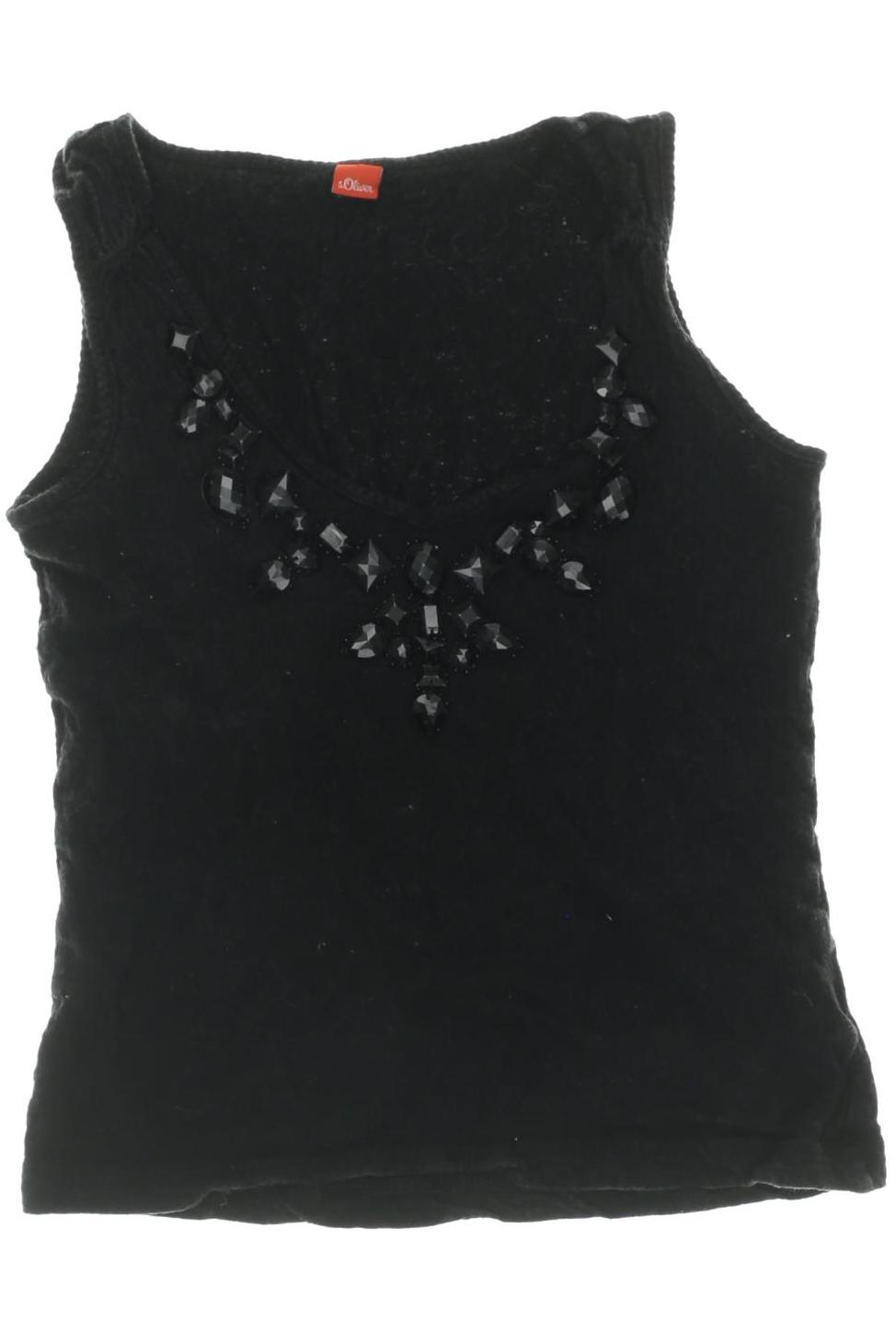 

s.Oliver Selection Damen Top, schwarz, Gr. 34