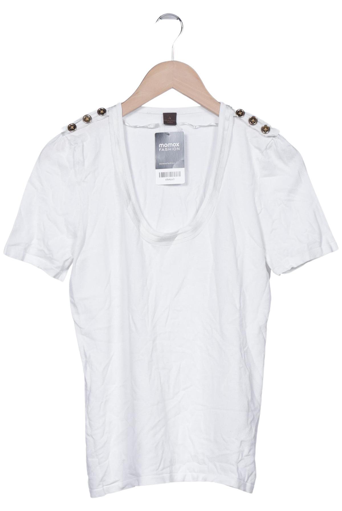 

s.Oliver Selection Damen T-Shirt, weiß, Gr. 40