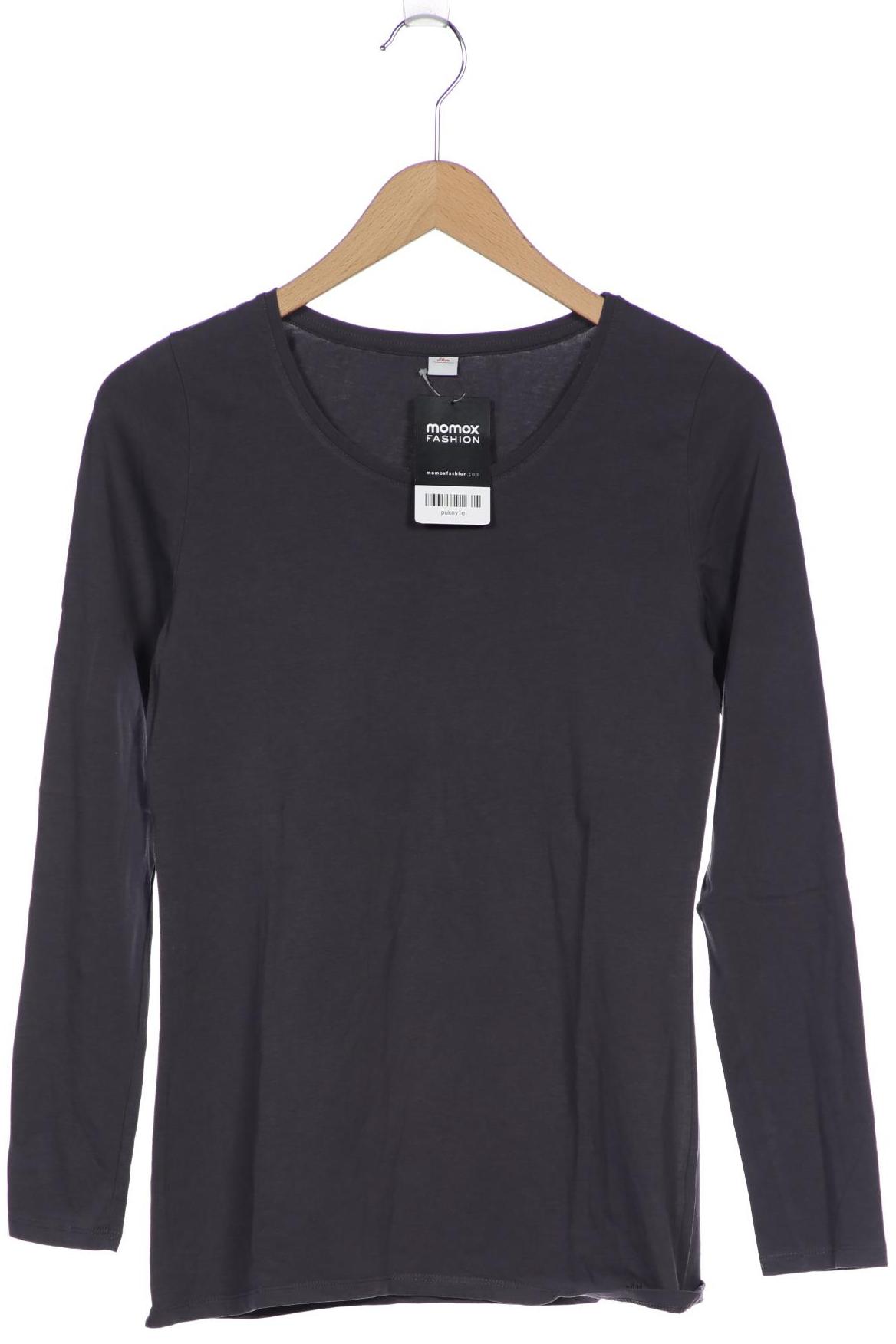 

s.Oliver Selection Damen Langarmshirt, grau