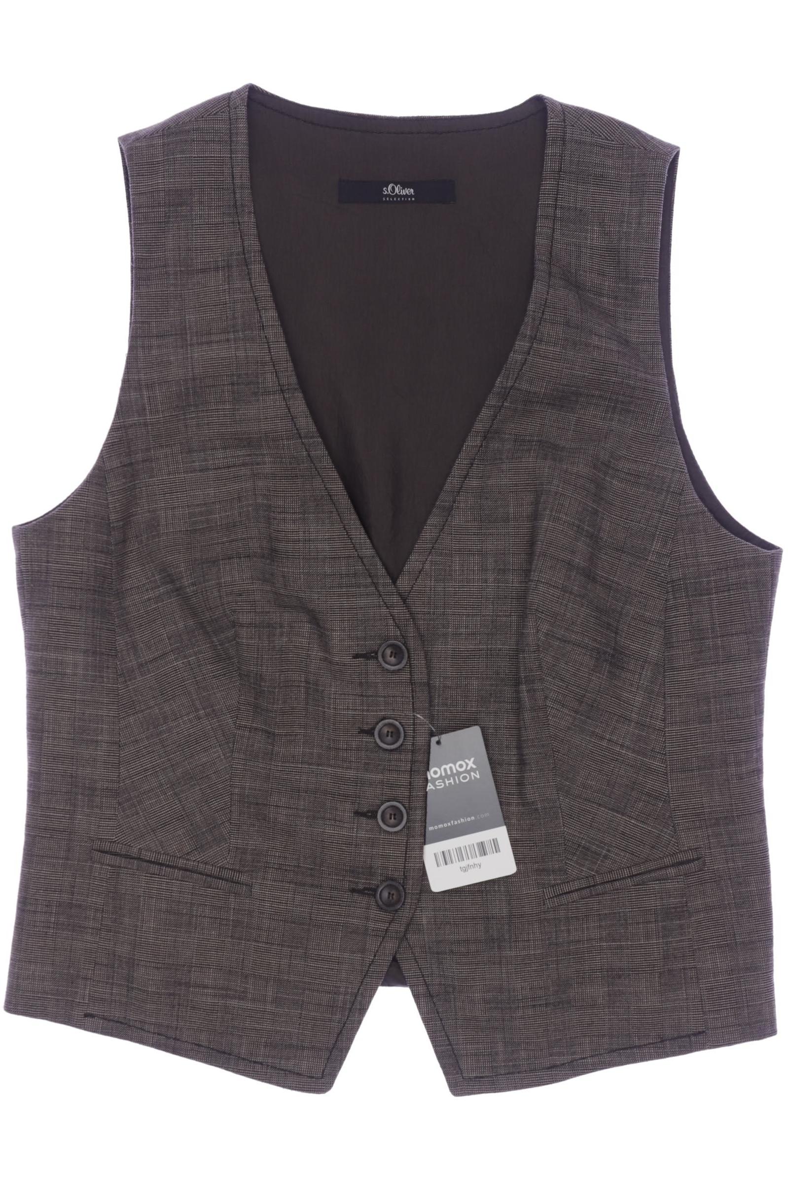 

s.Oliver Selection Damen Weste, braun, Gr. 40