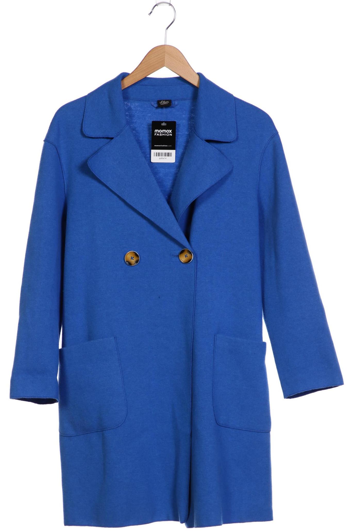 

s.Oliver Selection Damen Mantel, blau, Gr. 36