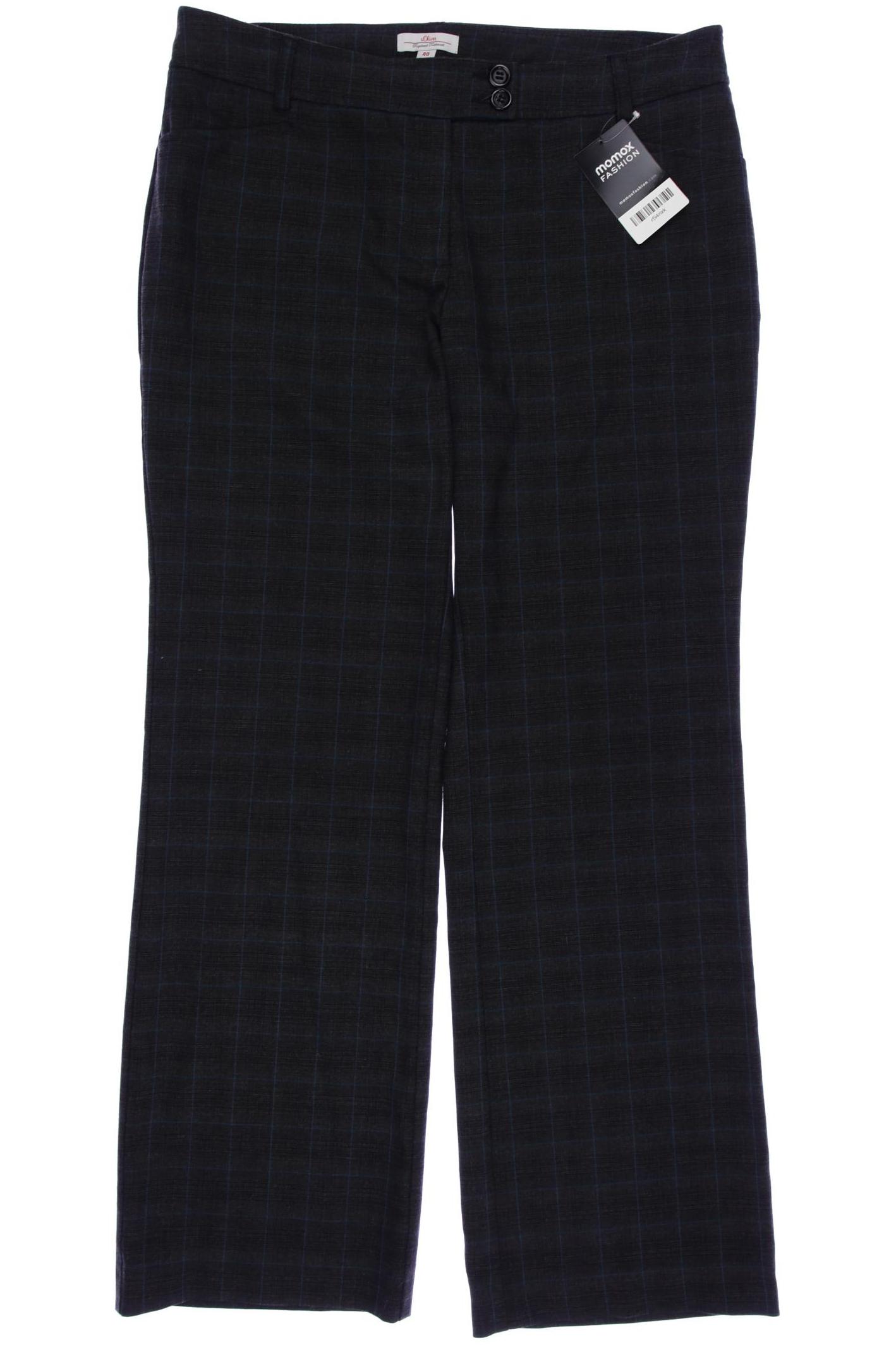 

s.Oliver Selection Damen Stoffhose, grau, Gr. 40