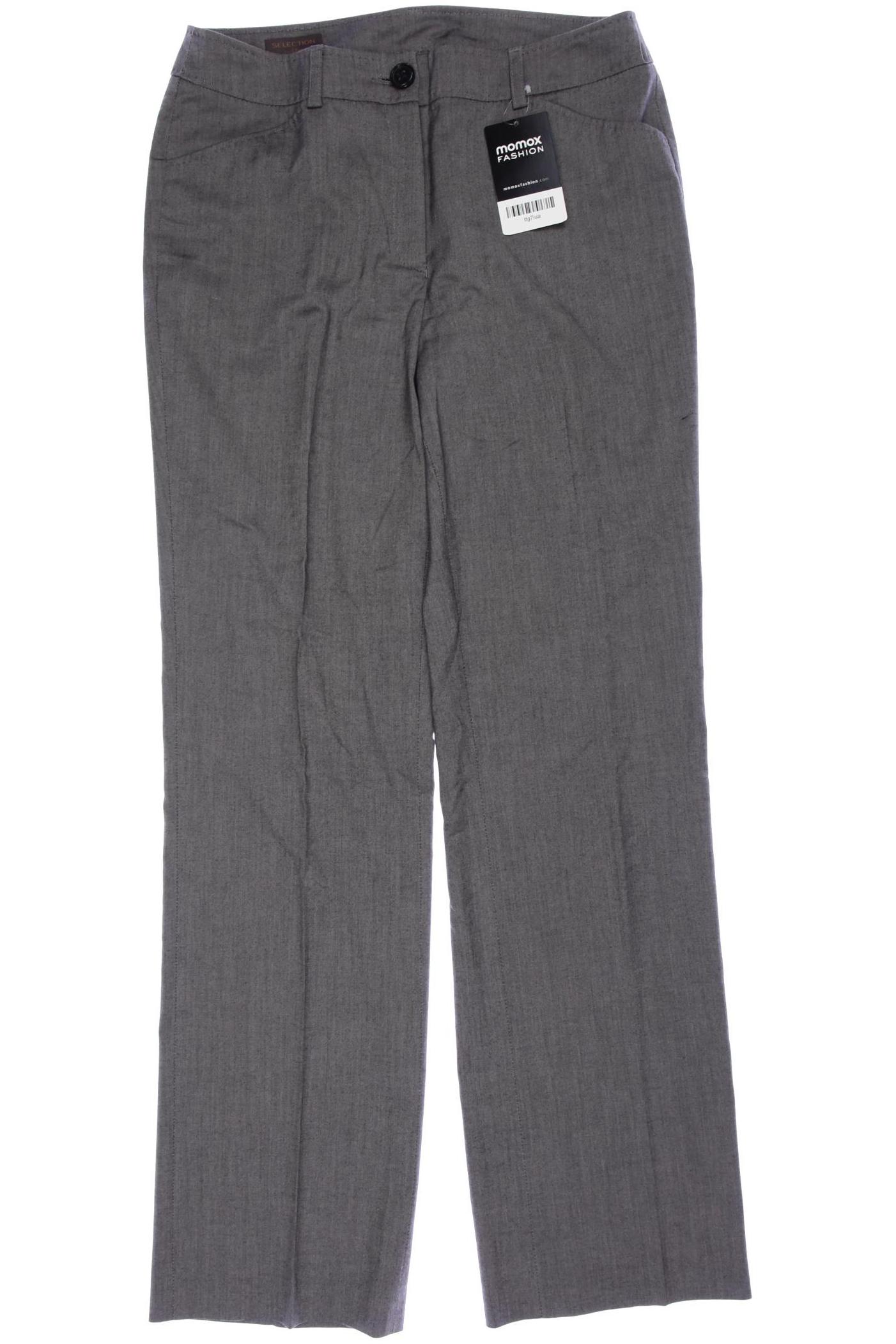 

s.Oliver Selection Damen Stoffhose, grau, Gr. 34
