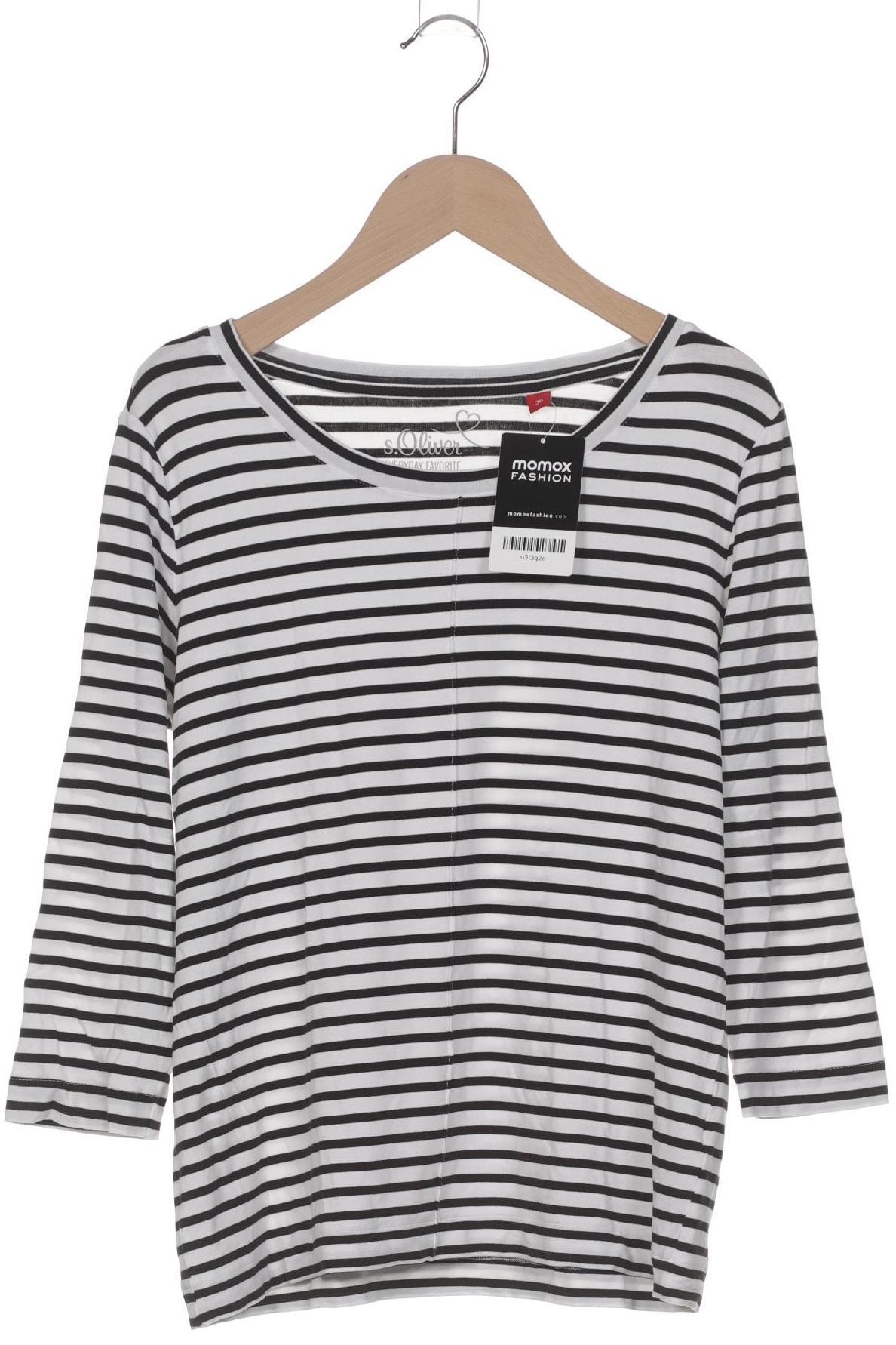 

s.Oliver Selection Damen Langarmshirt, weiß, Gr. 36