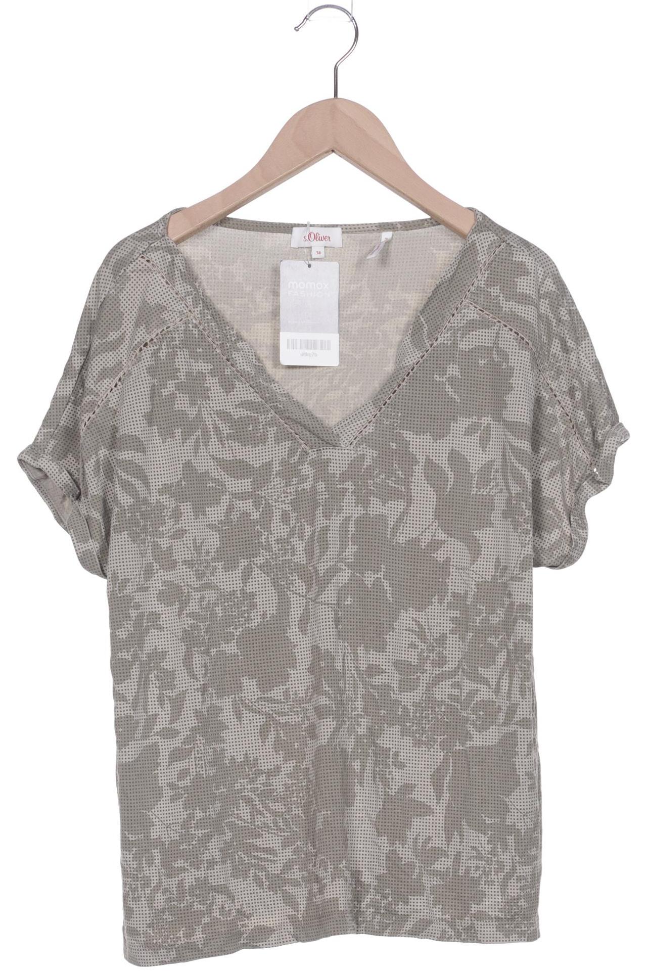 

s.Oliver Selection Damen T-Shirt, grün, Gr. 38