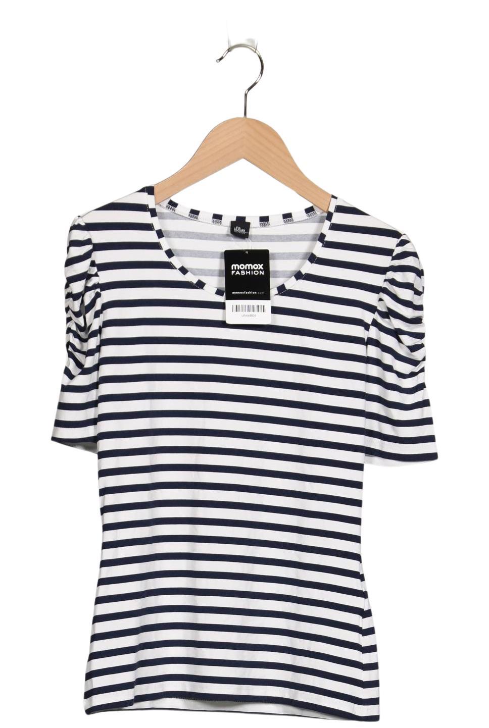 

s.Oliver Selection Damen T-Shirt, weiß, Gr. 34