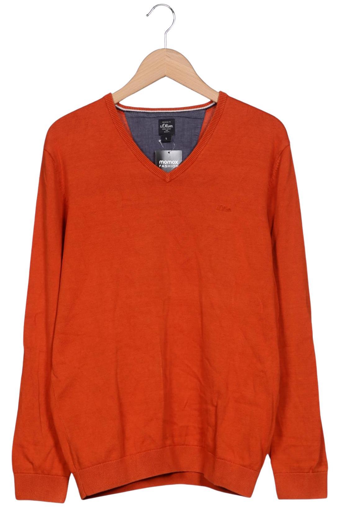 

s.Oliver Selection Herren Pullover, orange, Gr. 52