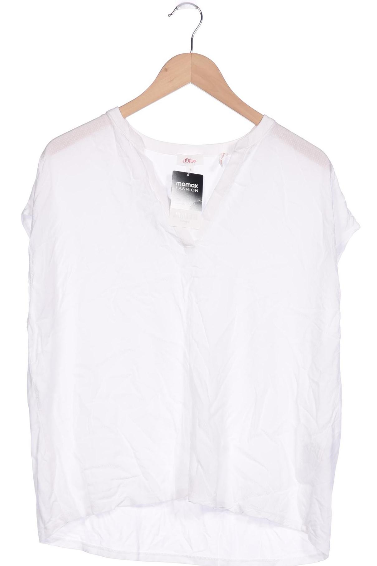 

s.Oliver Selection Damen T-Shirt, weiß, Gr. 42