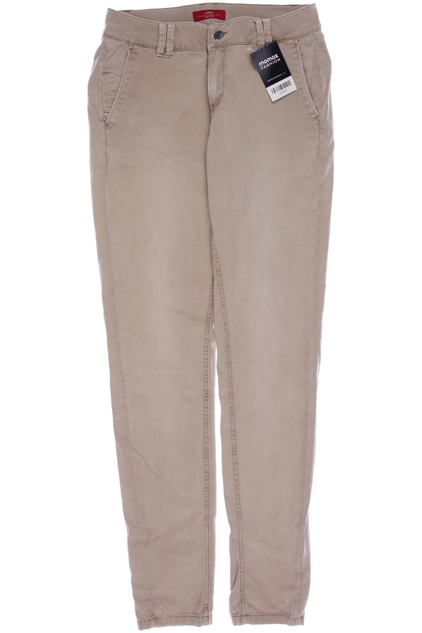 Thumbnail - s.Oliver Selection Damen Jeans, beige, Gr. 34