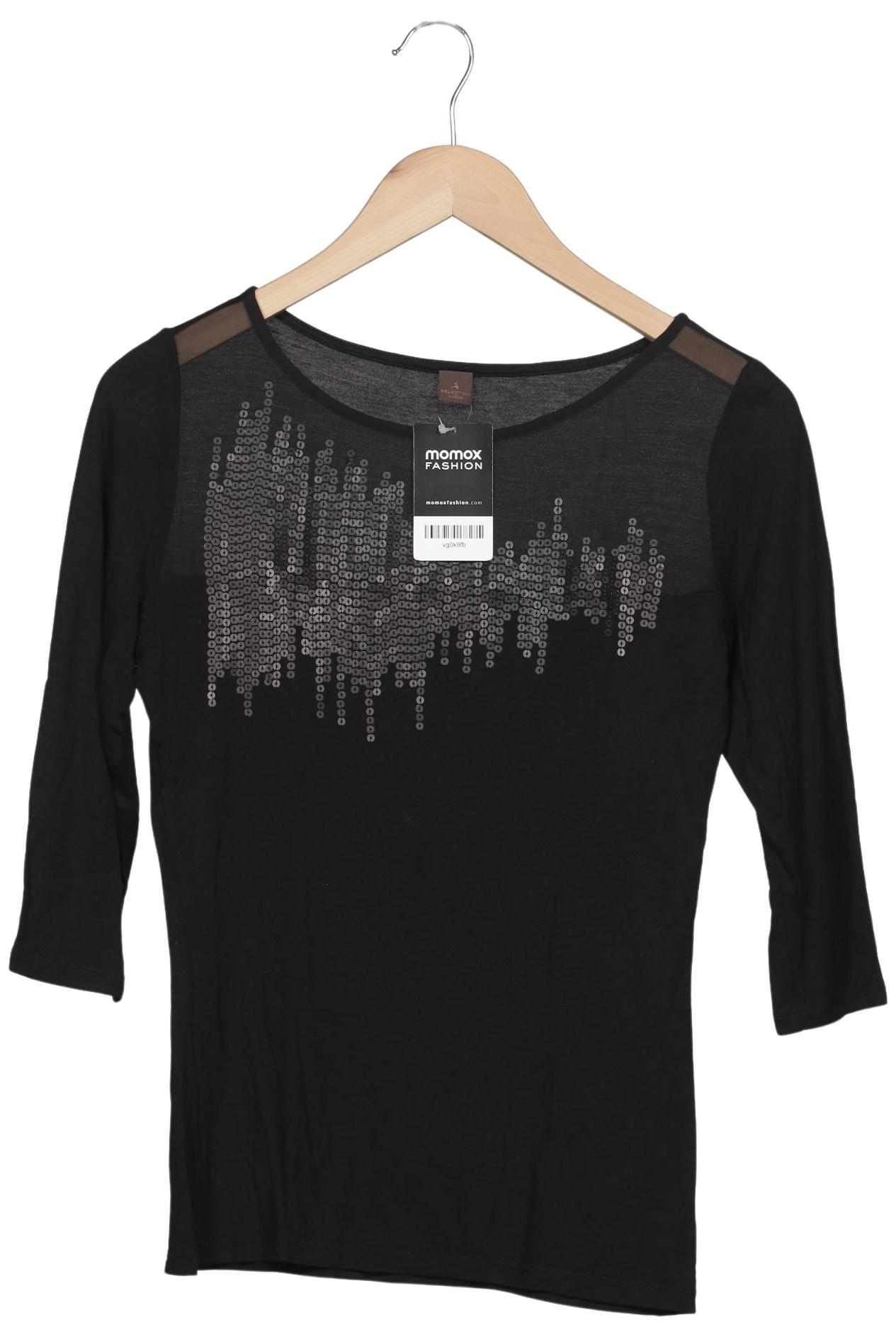 

s.Oliver Selection Damen Langarmshirt, schwarz, Gr. 36