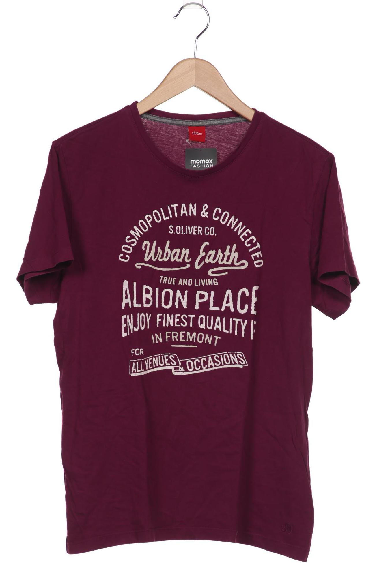 

s.Oliver Selection Herren T-Shirt, flieder, Gr. 52